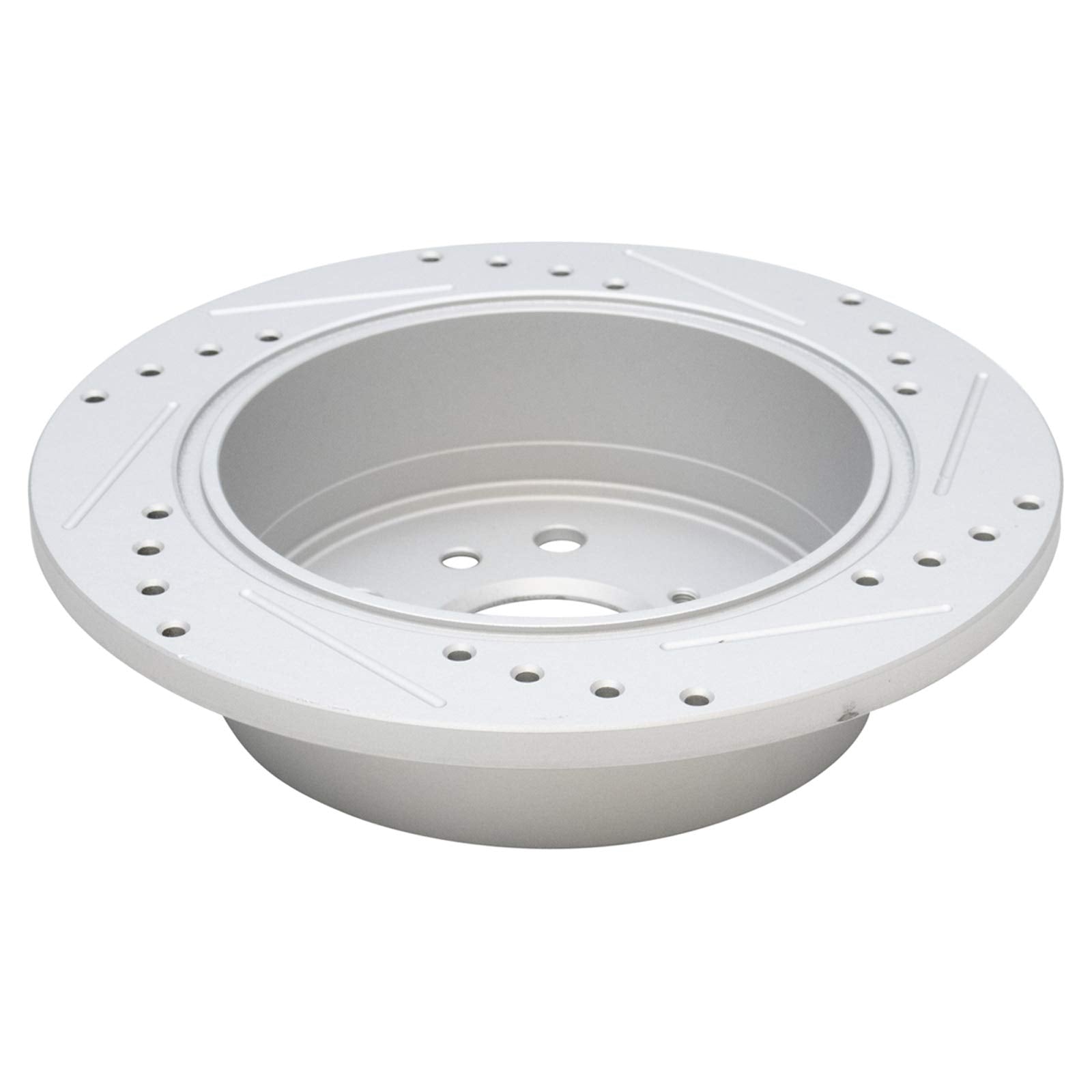 Trq Rear Performance Brake Rotors Set Premium G-Coated Cross Drilled & Slotted Compatible With 2002-2003 Lexus Es300 2004-2006 E