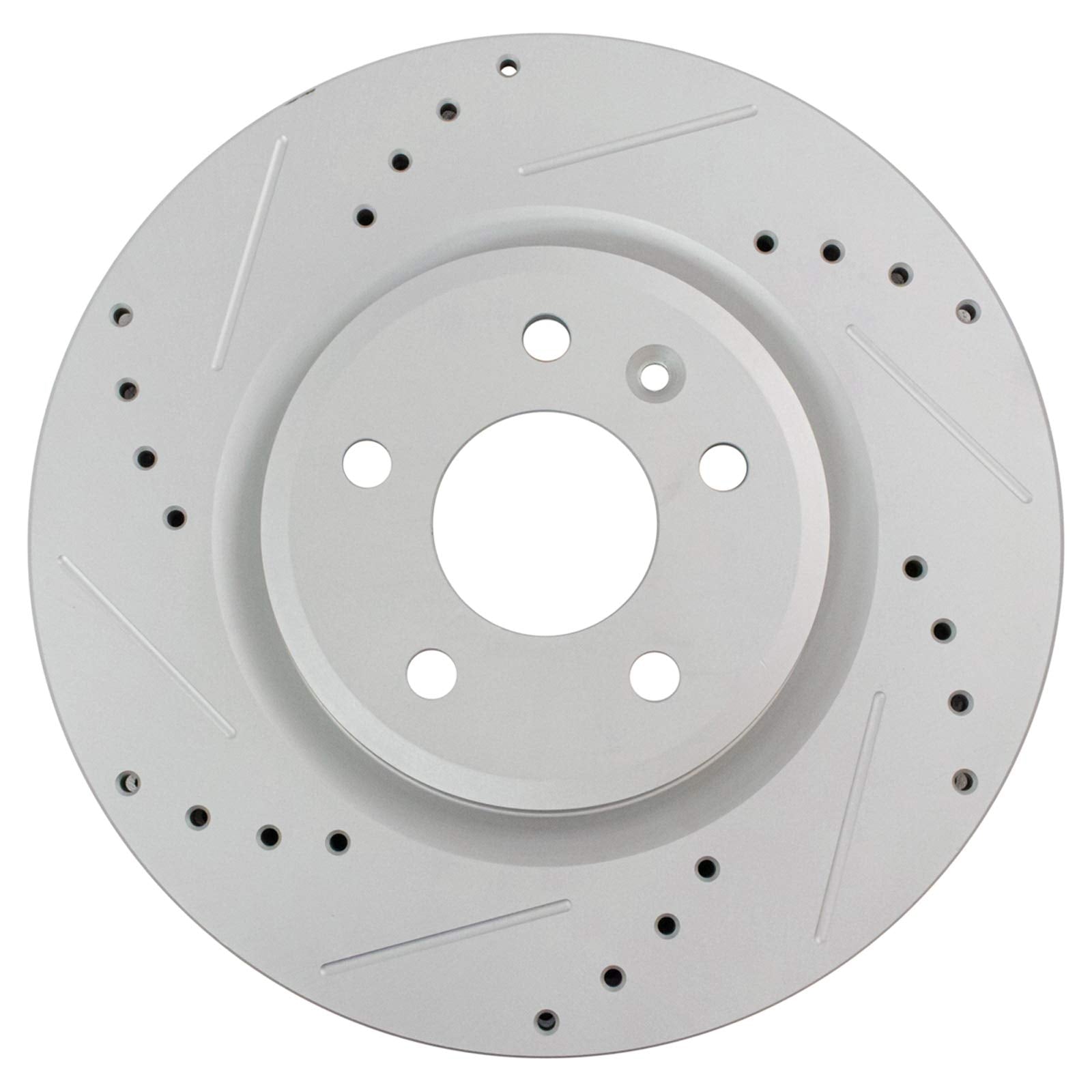 Trq Front Performance Brake Rotors Set Premium G-Coated Compatible With 2011-2019 Ford Explorer 2009-2019 Flex 2010-2019 Taurus