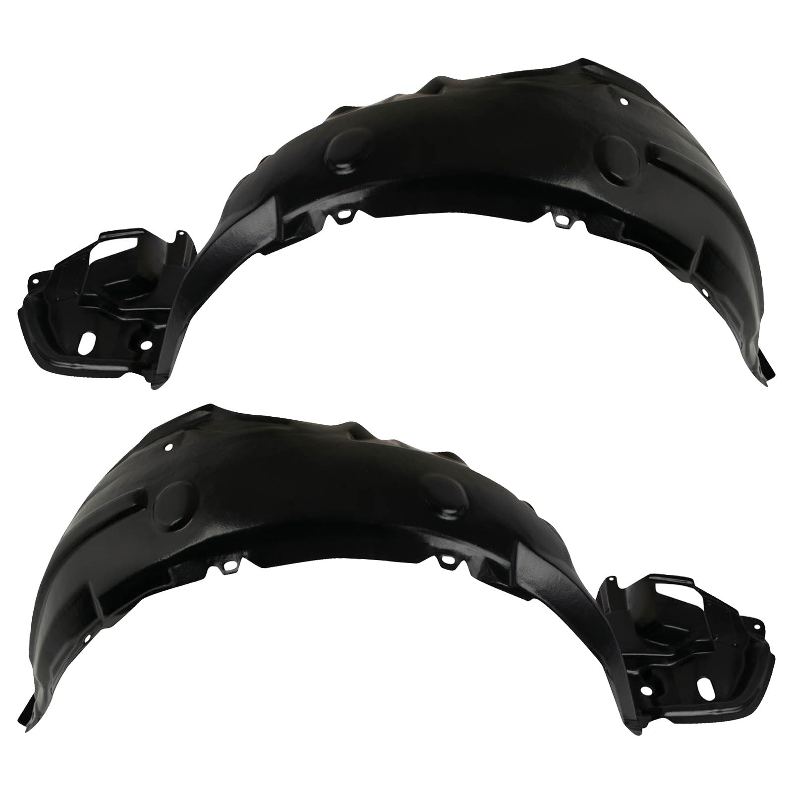 Trq Front Inner Fender Liner Set Compatible With 2011-2013 Toyota Corolla To1248162 To1249162