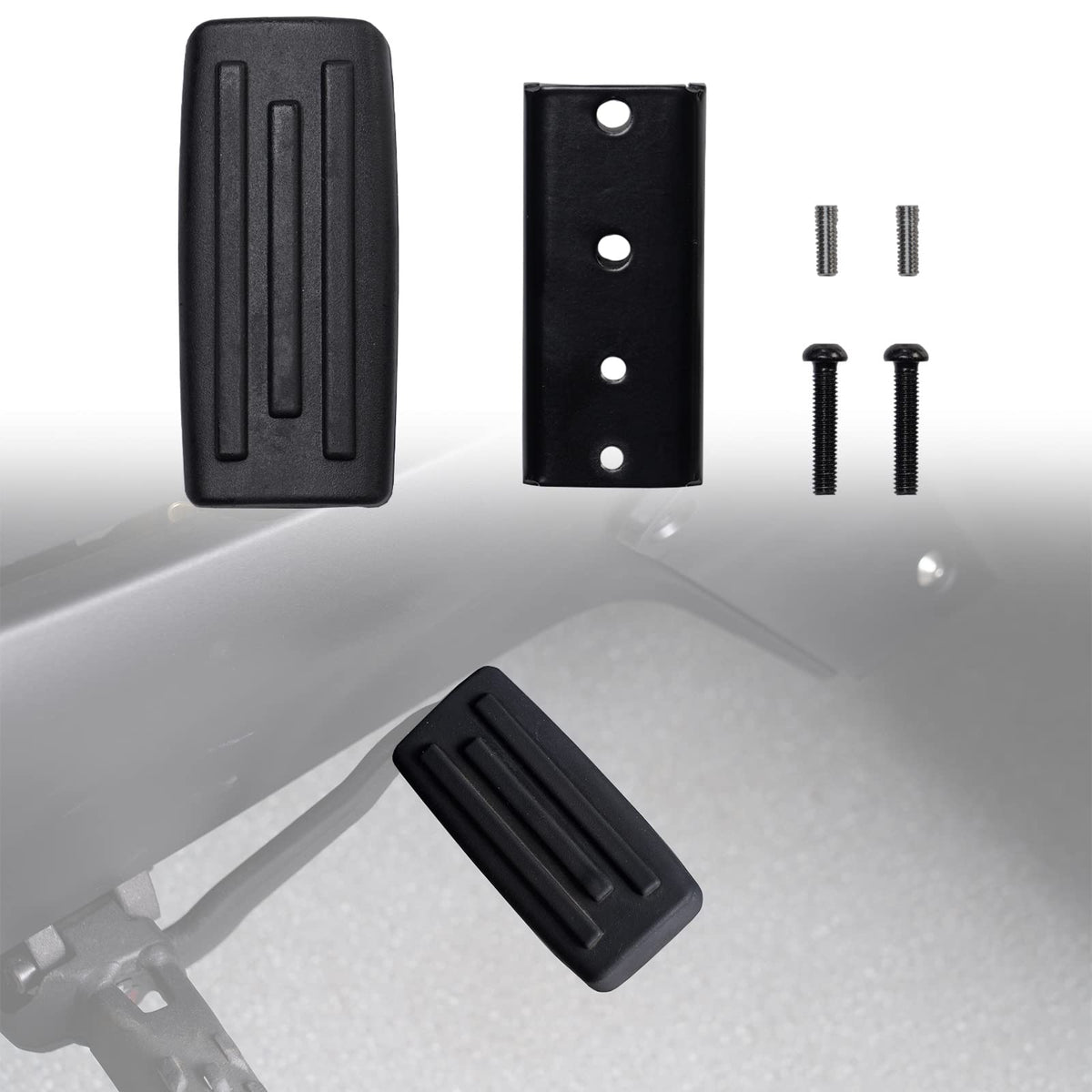 A & Utv Pro Larger Brake Pedal For Can Am Ryker All Models, Extended Brake Foot Rest Peg Footboards Accessories, Black, 1Pc
