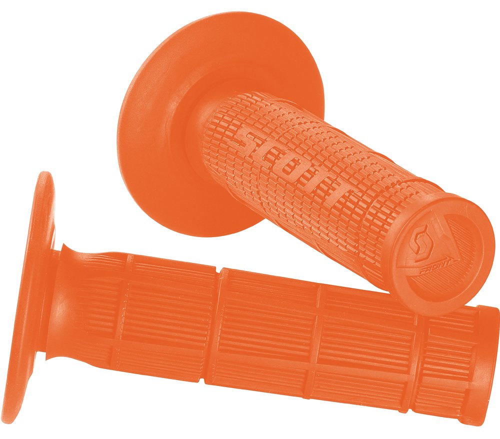 Scott Sports 233927-0036 Orange Radial Half Waffle Motorcycle Grips