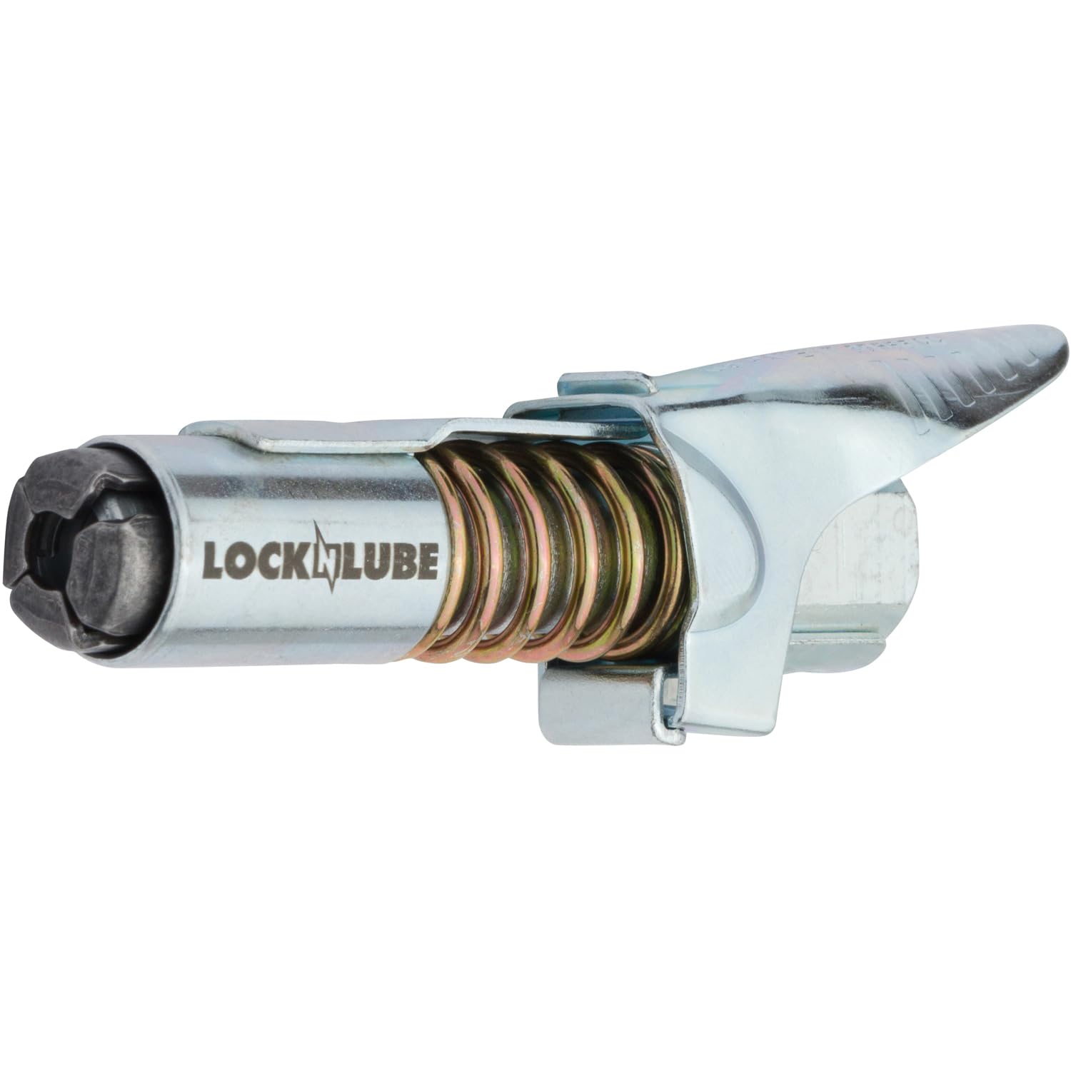 Locknlube Grease Gun Coupler Locks Onto Zerk Fittings. Grease Goes In, Not On The Machine. World'S Best-Selling Original Locking