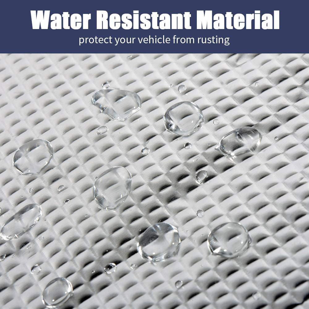 Abahub 236 Mil 16 Sqft Car Sound Deadener Hood Firewall Heat Shield Insulation Pad Automotive Sound Deadening Mat Aluminum Roll