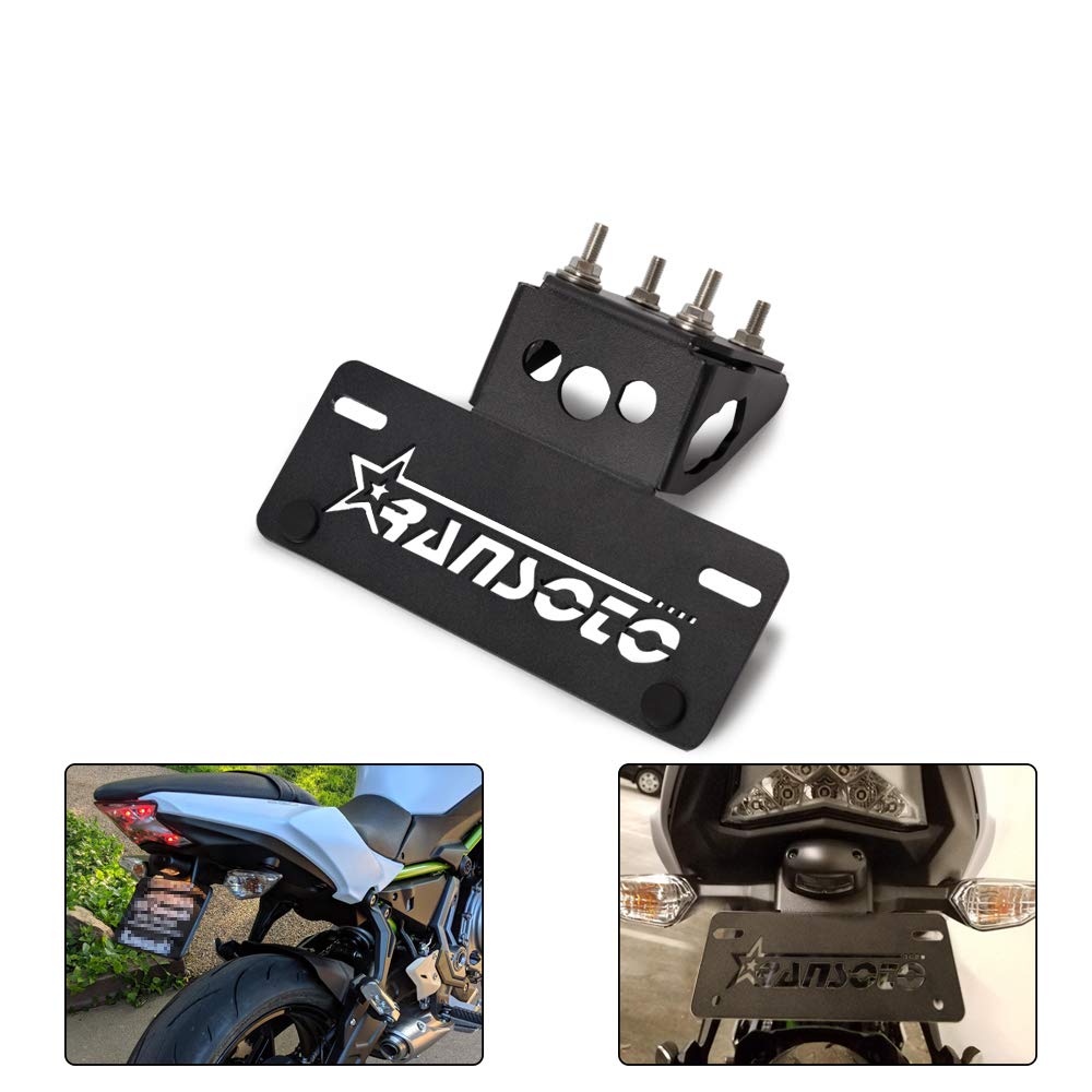 Ransoto Ninja 650 Fender Eliminator Compatible With Kawasaki Z650 Zx650 2023 2022 2021 2020 2019 2018 2017 License Plate Mount B