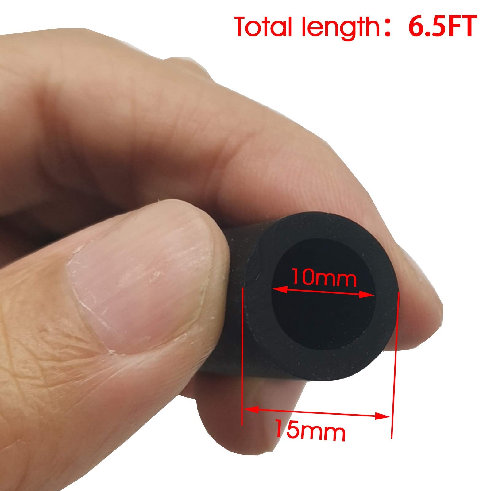 Tihood 6Ft Fuel Line Assembly 3/8'' Inner Dia 5/8'' Outer Dia Hose Line Marine Outboard Boat Motor Rvs Fuel Assembly With Primer