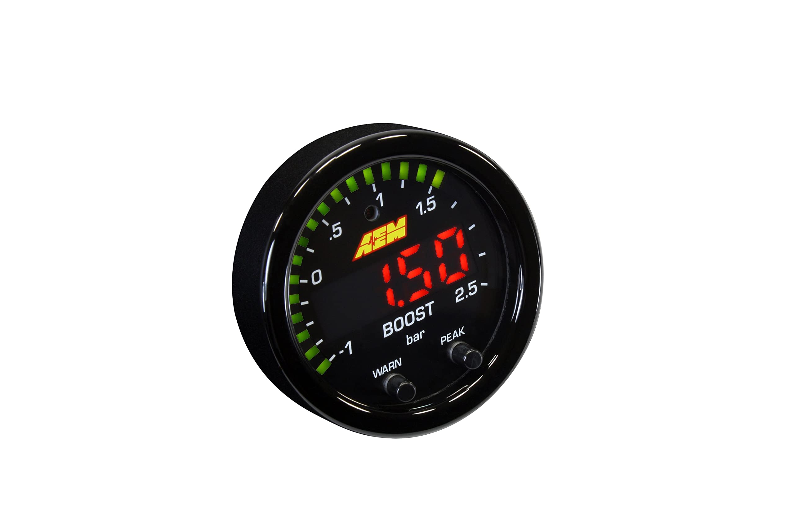 Aem 30-0306 X-Series Boost Pressure Gauge 52Mm, Black