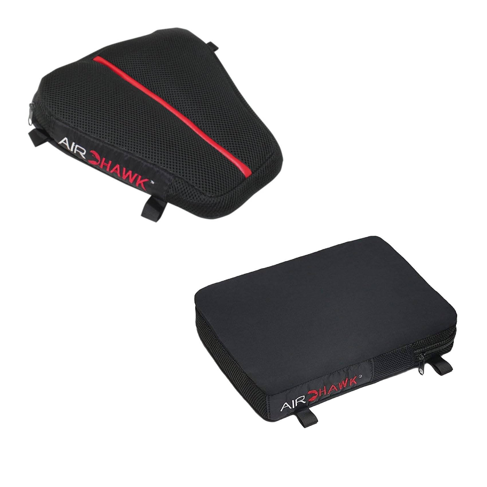 Airhawk 11'' X 11'' Dual Sport Motorcycle Seat Cushion & 11'' X 9'' Cruiser Pillion Cushion Bundle