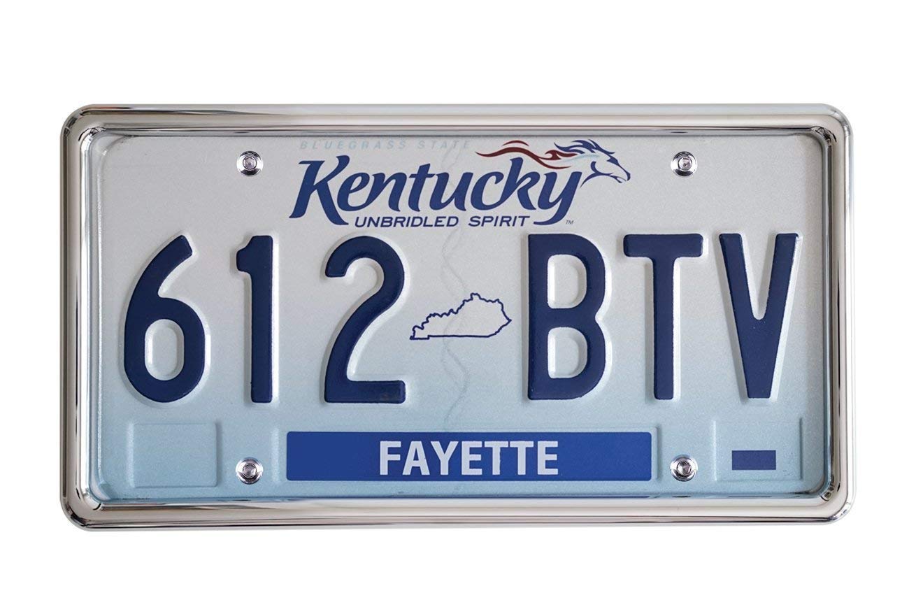 Lfparts Stainless Steel License Plate Backing Reinforce Holder/Bracket (Chrome)