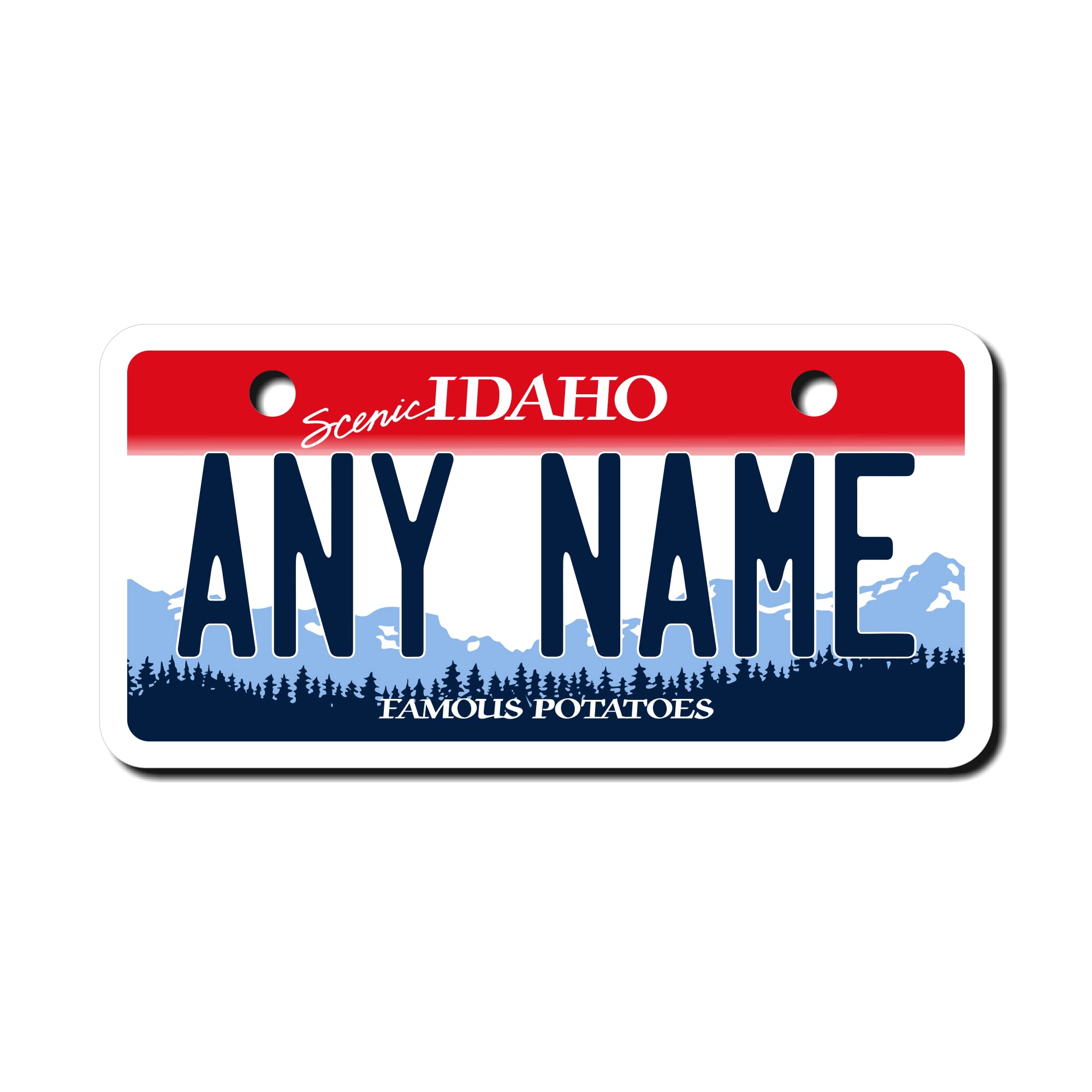 Teamlogo - Personalized Idaho License Plate - Custom Aluminum Name, Text, Or Number Plate - Customized License Bike Accessories,