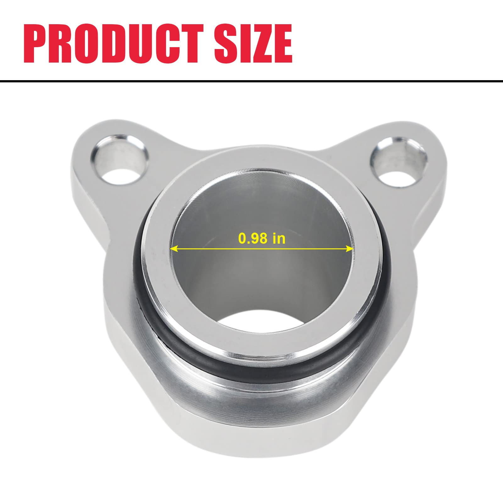 Aluminum Water Hose Fitting Upgrade Fit for BMW 1 3 5 6 7 Z4 (Engine N52 N53 N54 and N51 3.0-litre),Replaces# 11537541992 115375