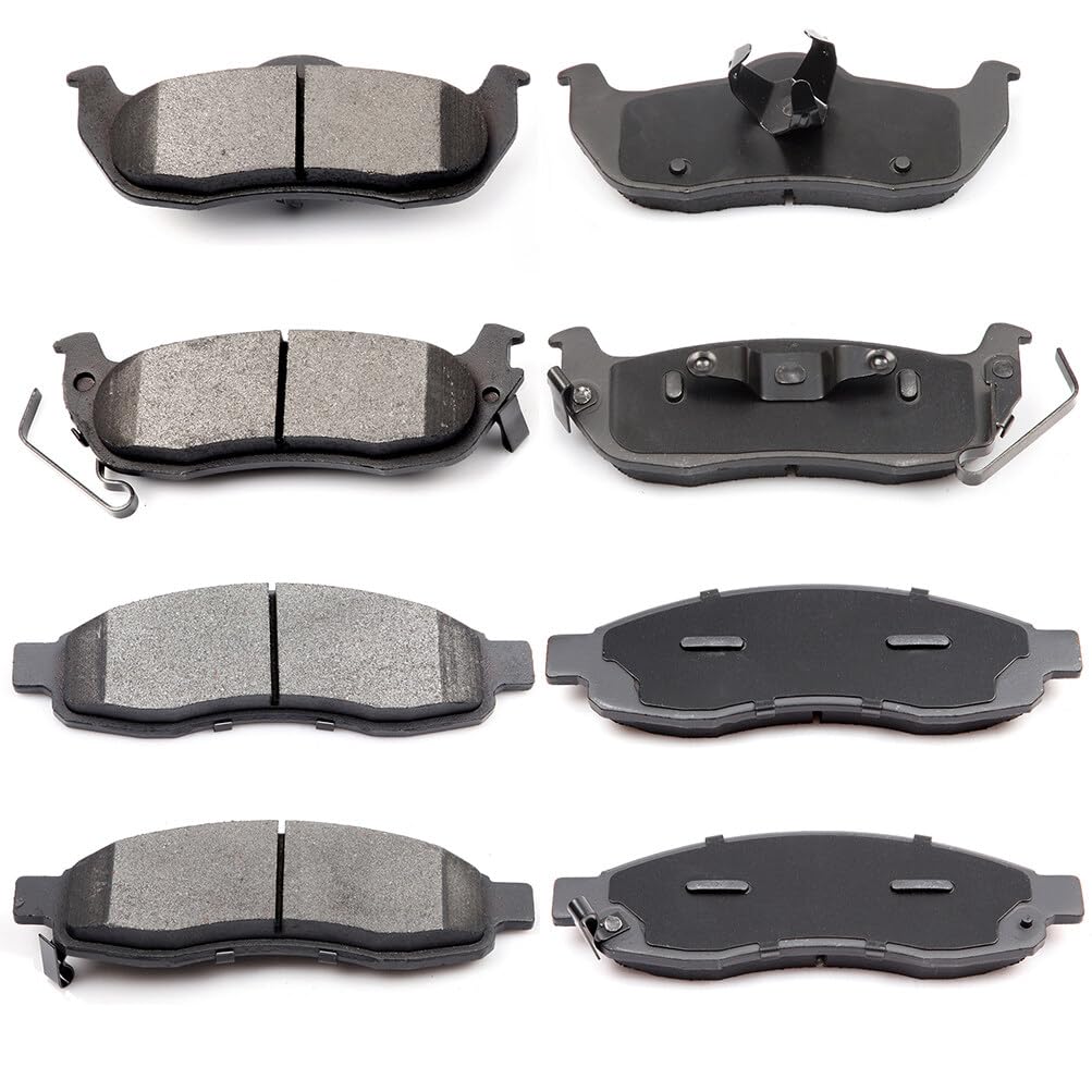 Eccpp D1015-7918 D1041-7945 Front & Rear Semi Metallic Disc Brake Pad Set Fit For Nissan Armada 2005-2006,For Nissan Pathfinder