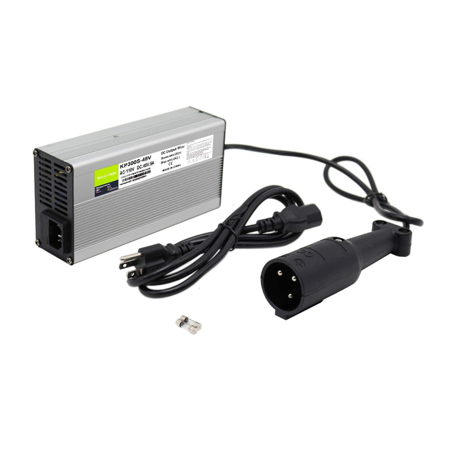 Abakoo Battery Charger 48 Volt 5 Amp For Club Car Golf Cart With 3 Pin Round Plug