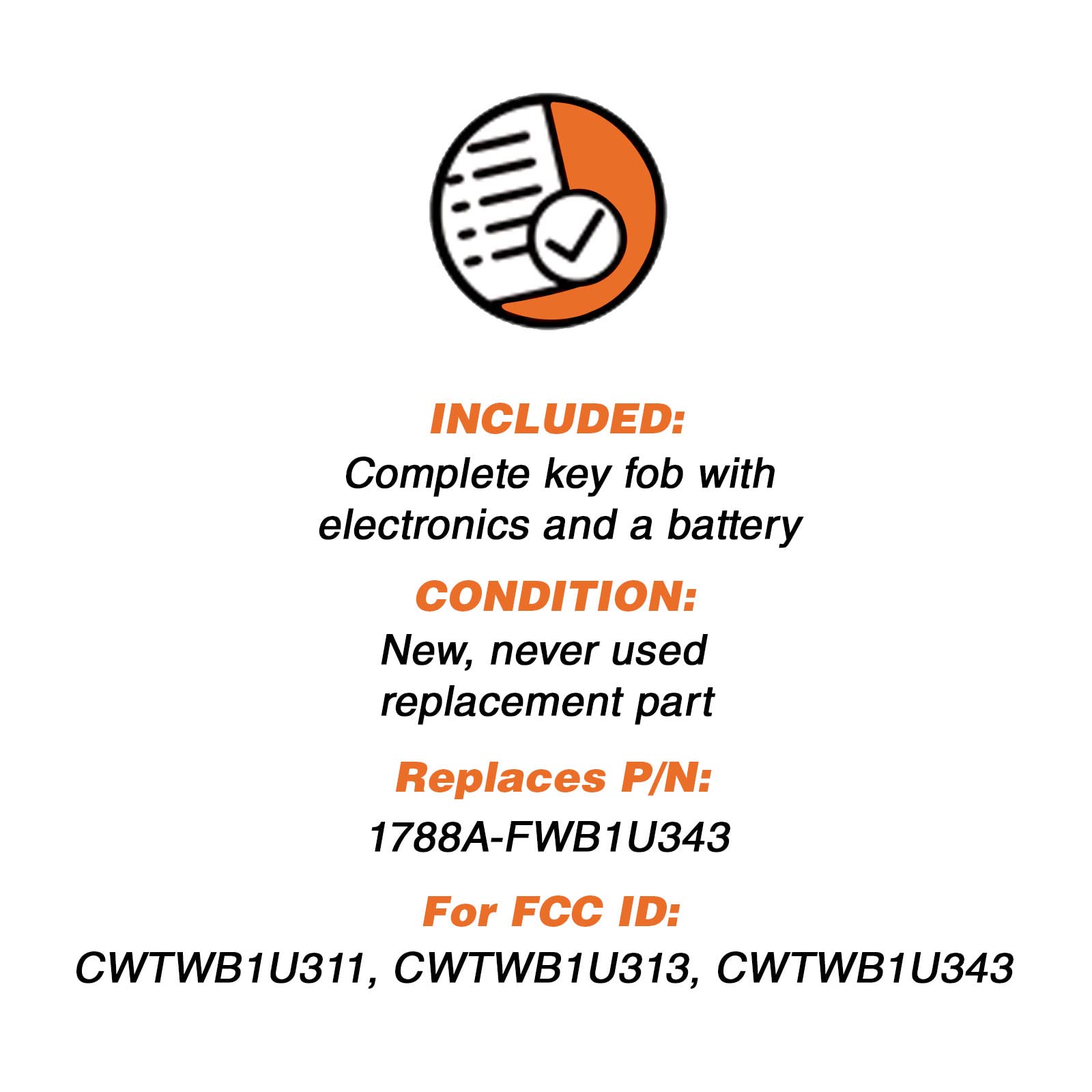 Discount Keyless Replacement Key Fob Car Remote For Crown Victoria Marquis Continental Mark Viii Cwtwb1U311, Cwtwb1U313 (2 Pack)