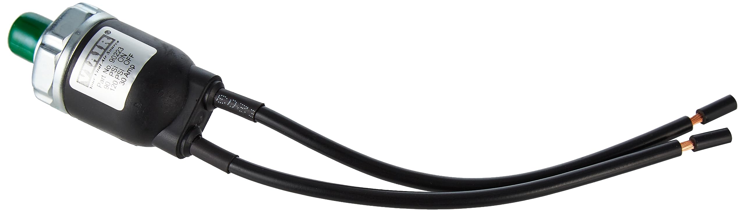 Viair 90223 Pressure Switch, Black 1/8 in. NPT (M) 12 gauge