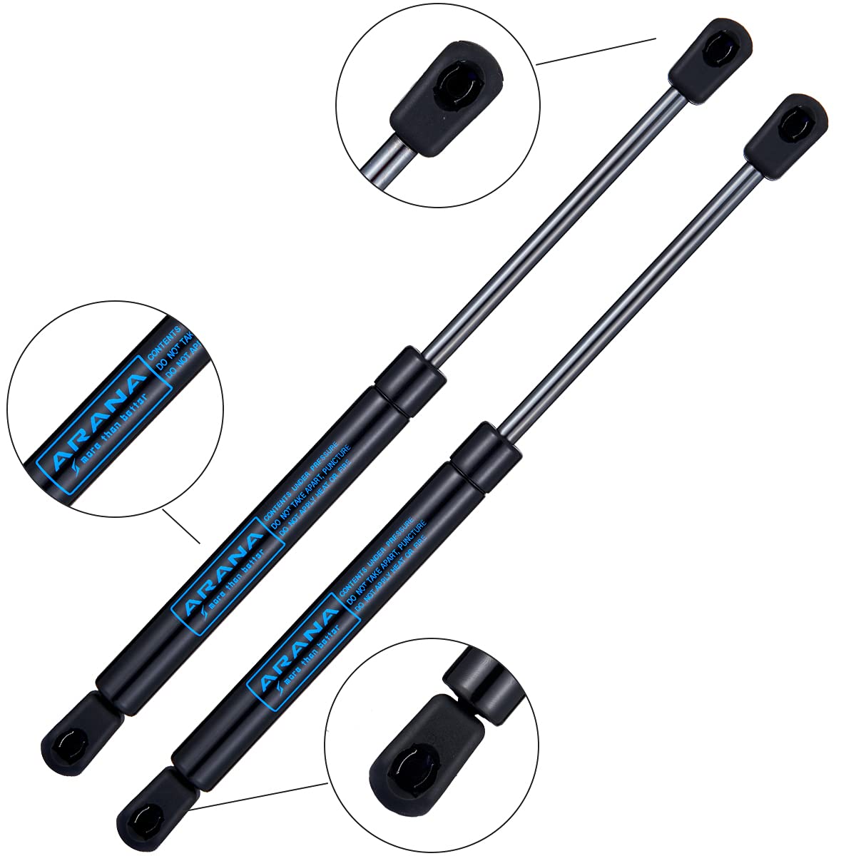 Arana C16-02716 12 Inch 15 Lb/58N Gas Struts Spring Shocks C1602716 12 Inch 15Lb Lift Support For Pickup Truck Aluminum Toolbox,