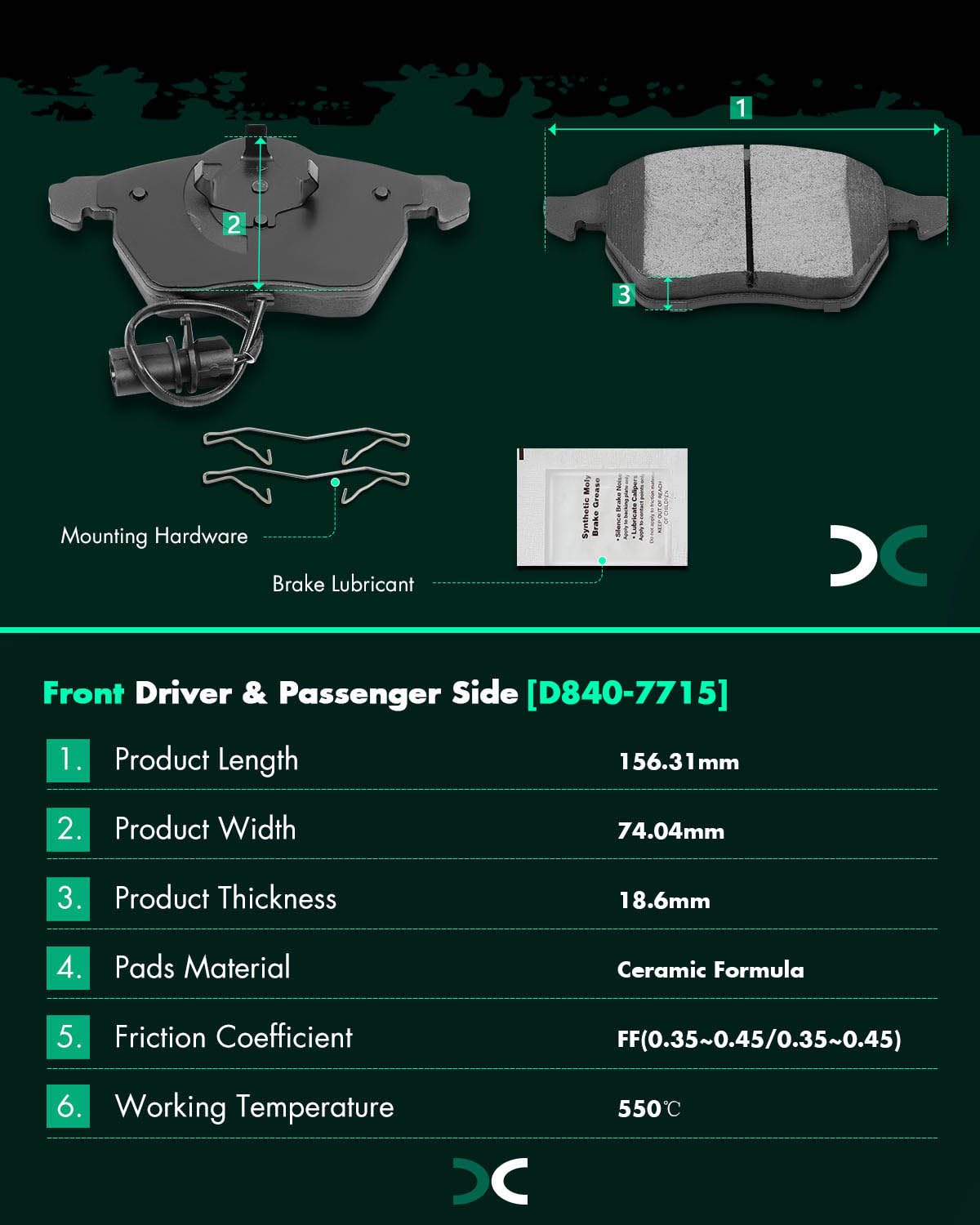 Scitoo D1114 D929 Front Rear Ceramic Brake Pads Sets Fit For Forester 2011-2013,For Impreza 2008-2011 2013,For Legacy 2005-2013,