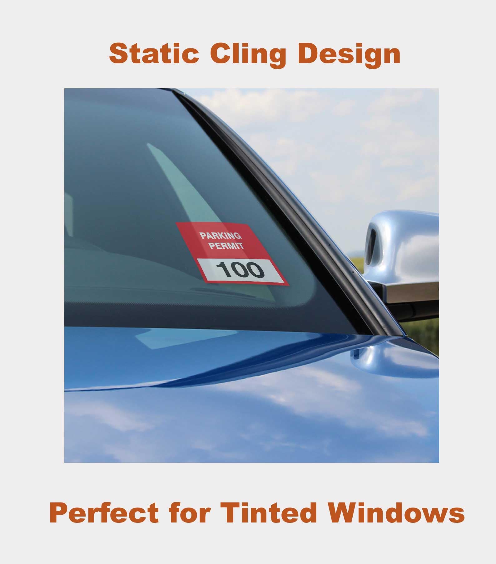 JINCH Windshield Sticker Applicator Holder Static Cling, 10 Pack 4 x 6 Inches Heat-Resistant Clear PET Electrostatic Film for Ve