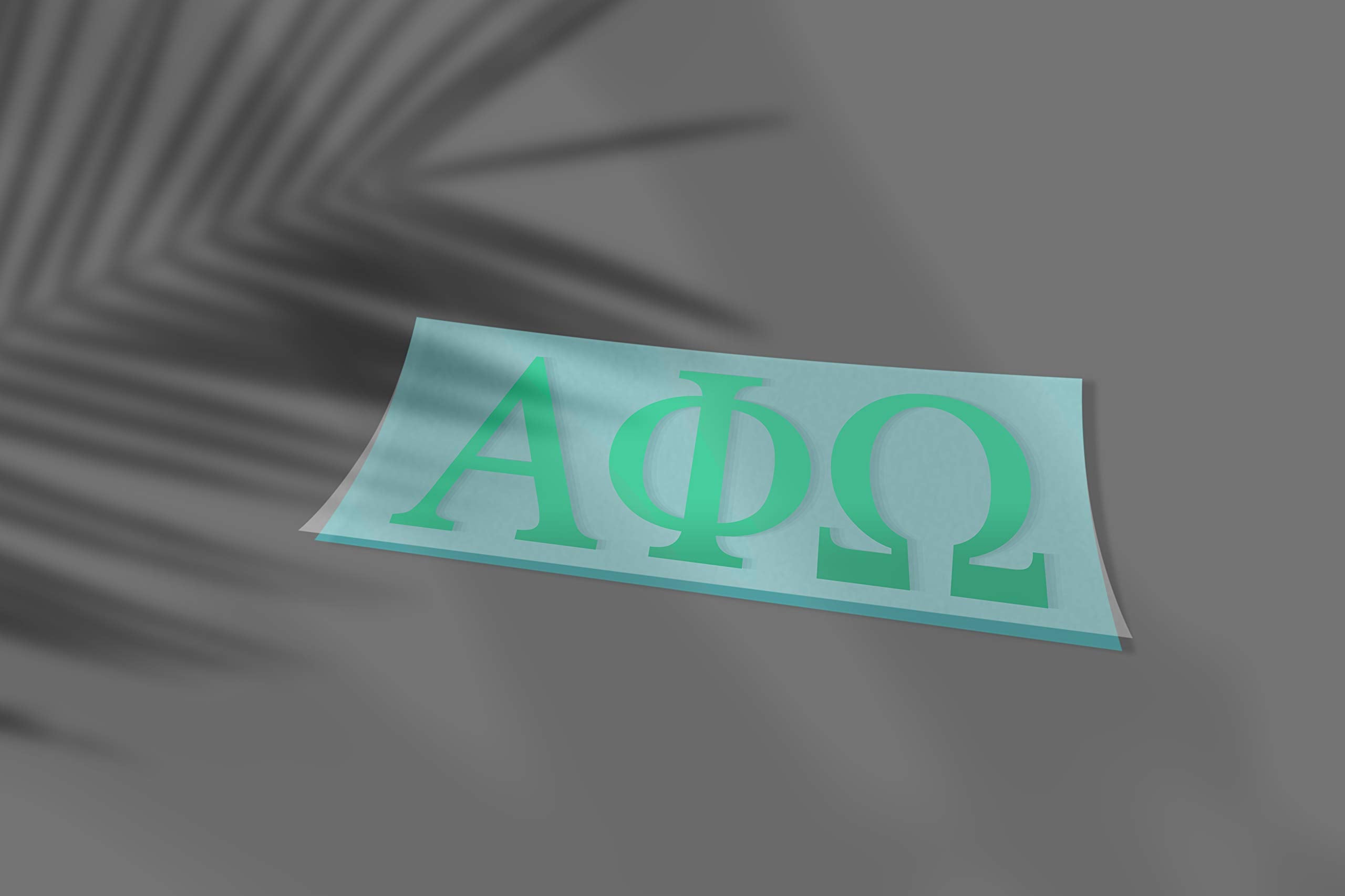 Pro-Graphx Alpha Phi Omega Greek Sorority Sticker Decal, 2.5 Inches Tall, Mint