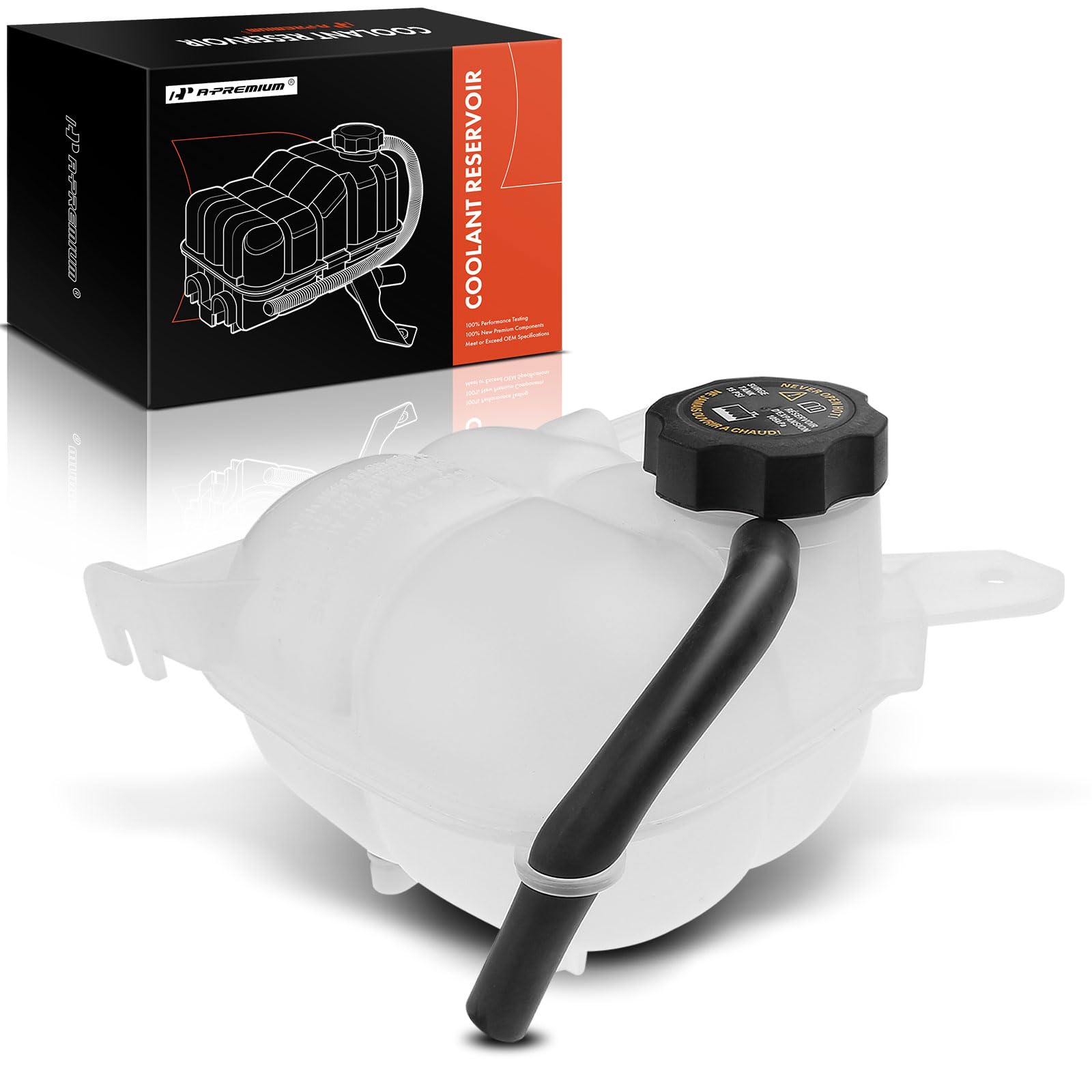 A-Premium Engine Coolant Overflow Recovery Reservoir Tank [W/Cap & Sensor] Compatible With Pontiac Solstice 2006-2009, Saturn Io