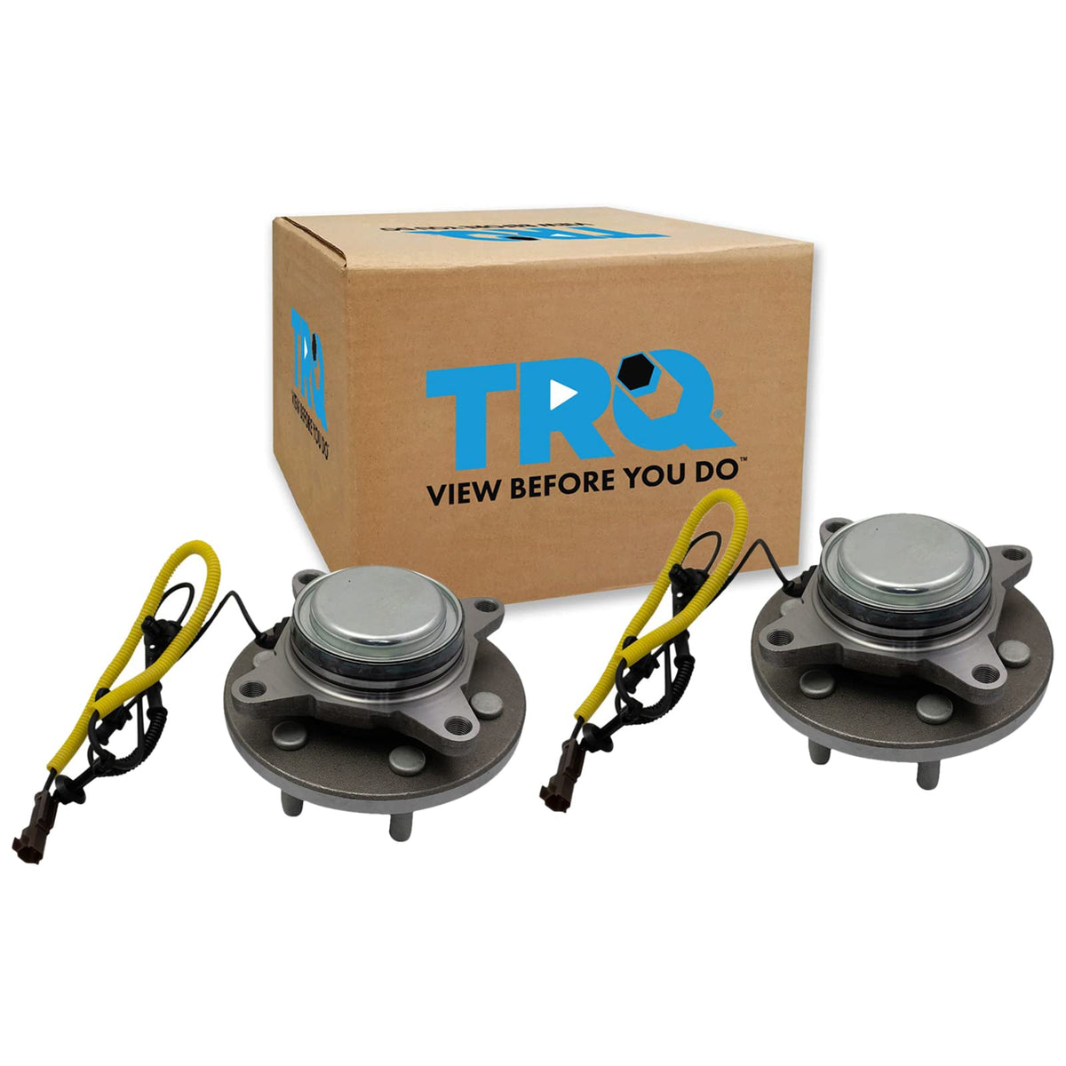 Trq Front Wheel Hub Bearings Assembly Set Compatible With 2018-2020 Ford Expedition F-150 Lincoln Navigator