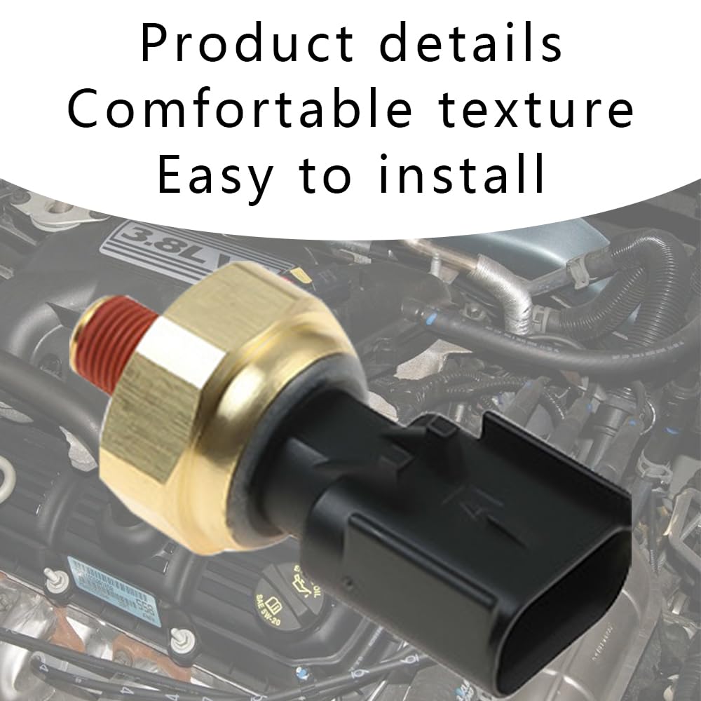 Engine Oil Pressure Switch, Oil Pressure Switch Sensor, Engine Oil Pressure Sensor Sender Switch, Oil Sensor Compatible With Chrysler Dodge Jeep Ram, Replaces #5149064Aa, 5149062Aa, 56028807Ab