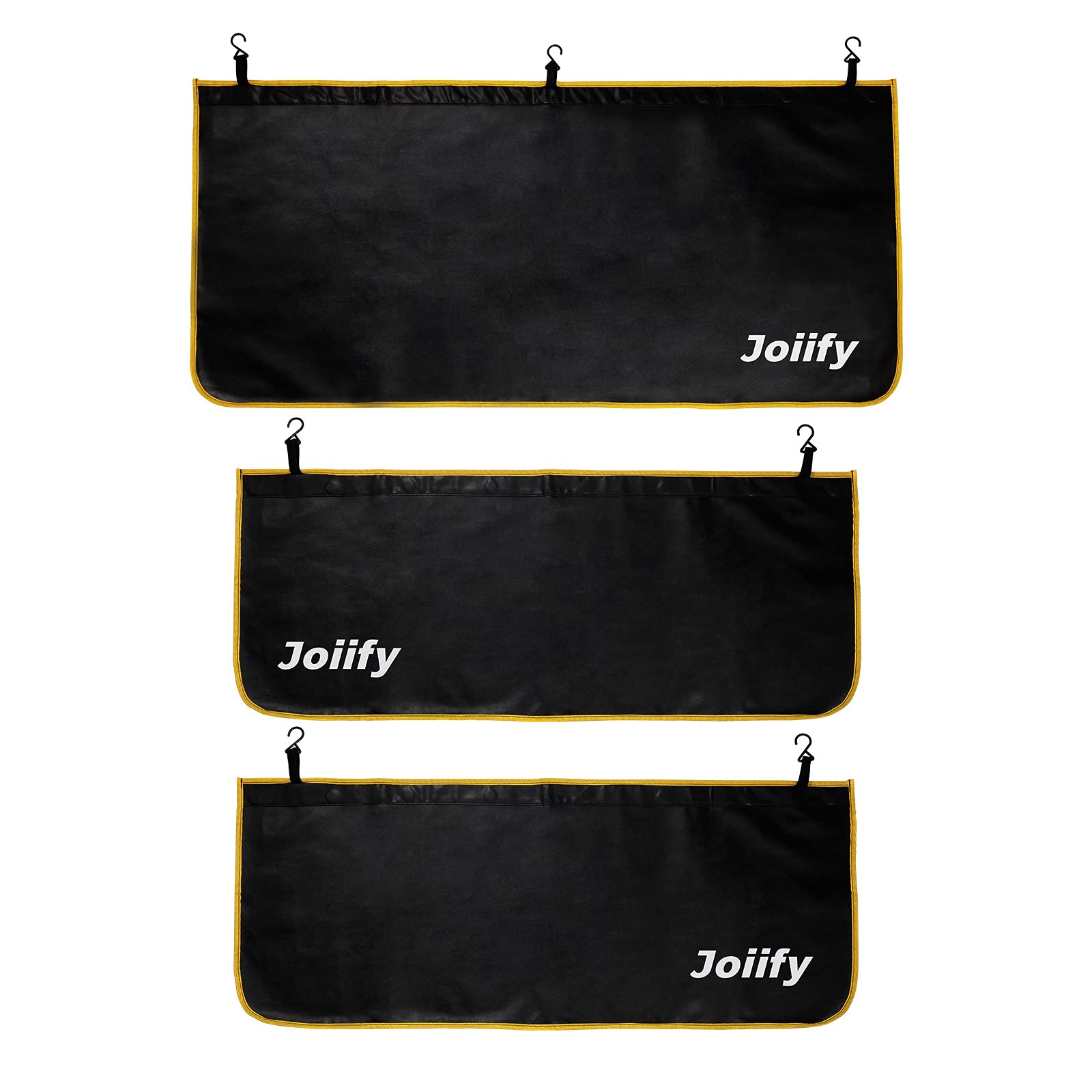 Joiify 3 Pcs Fender Covers For Mechanics, 25 Strong Magnets, Microfiber Leather Car Fender Protector Mats - Size L
