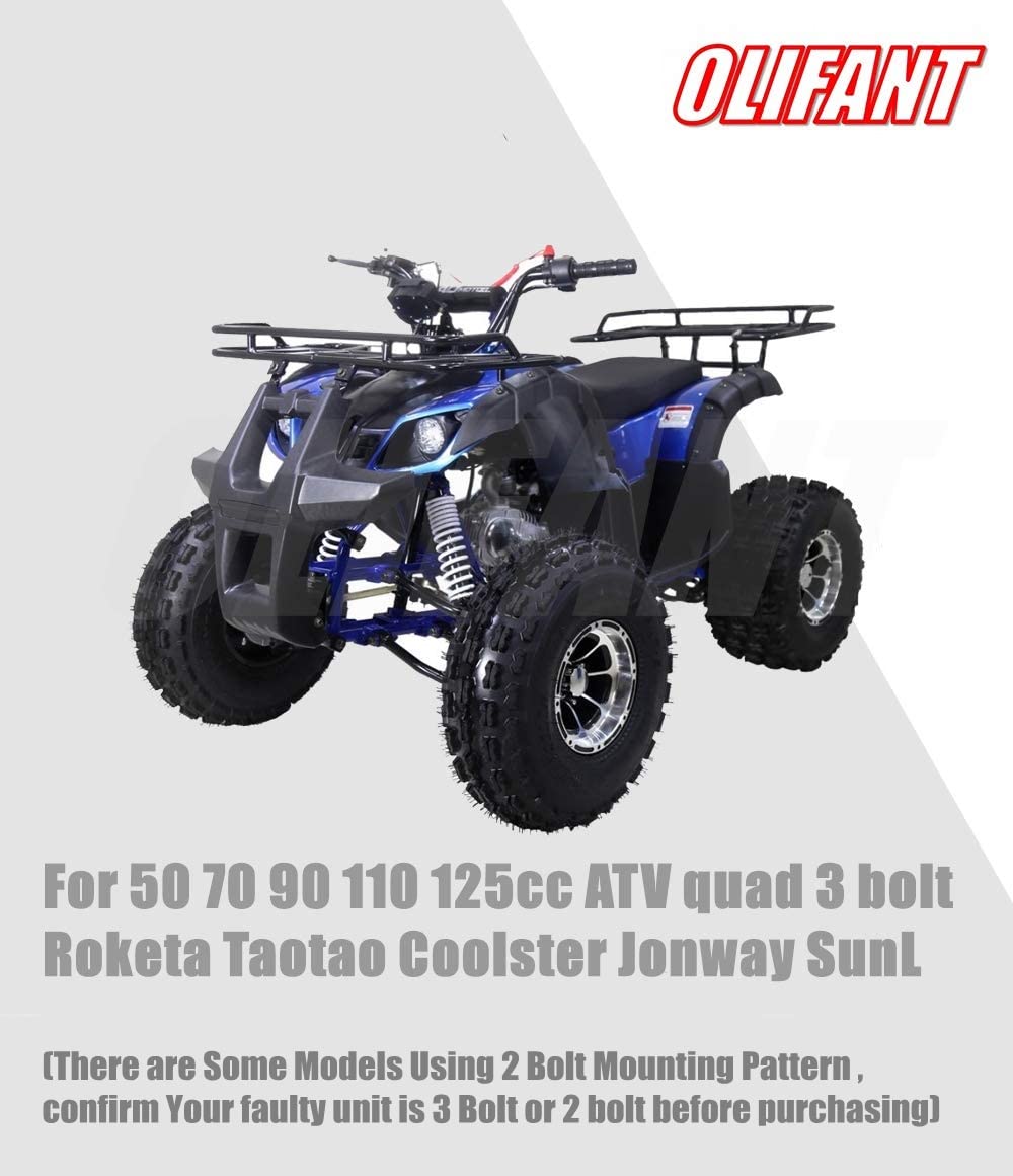 Starter Motor For 90Cc 110Cc 125Cc Chinese Atv 3 Bolt Starter With Wire For Taotao Jetmoto Roketa Sunl Coolster