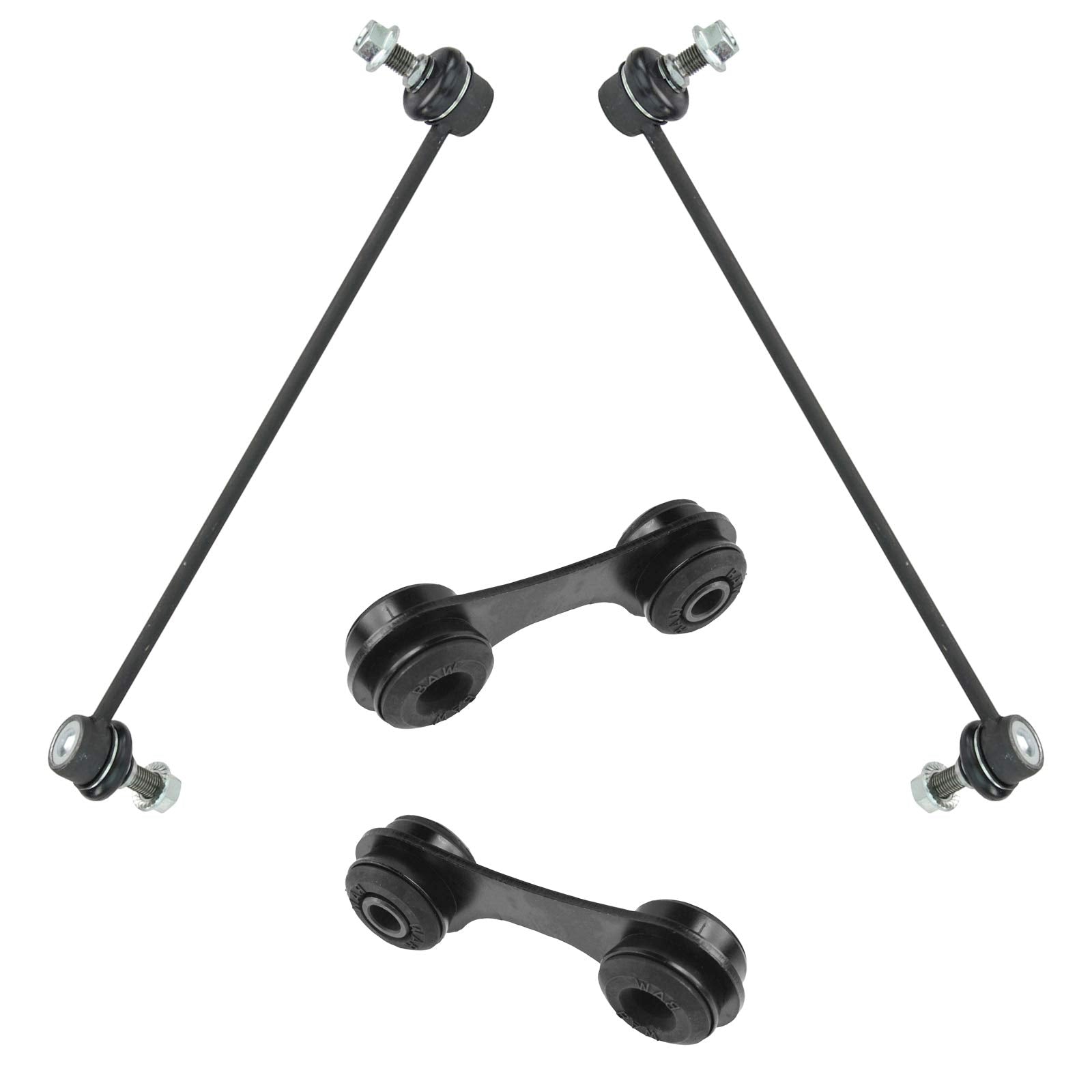 Trq Front & Rear Sway Bar Stabilizer Link Set Compatible With 2003-2011 Saab 9-3 2010-2011 9-3X