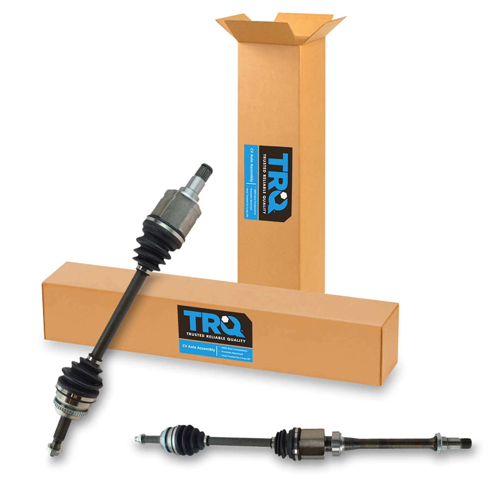 Trq Front Cv Axle Shaft Assembly Set Compatible With 2002-2009 Toyota Camry 2001-2007 Highlander 2004-2008 Solara