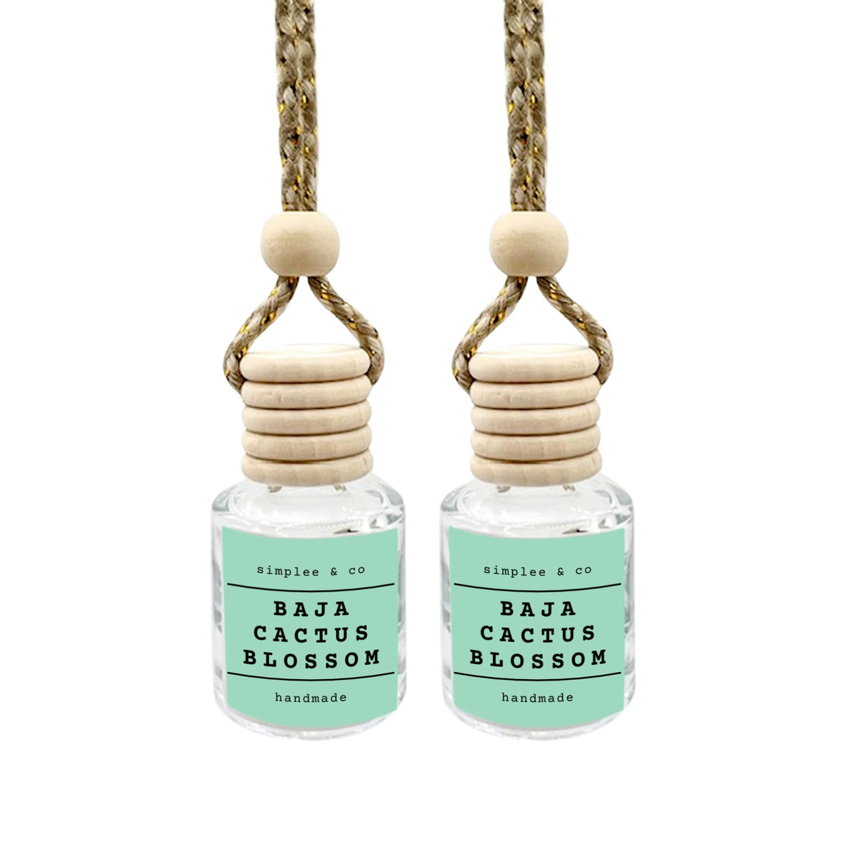 Baja Cactus Blossom, Car Air Hanging Essential Oil Diffuser, Car Air Freshener Diffuser with Long Lasting Essential Oils, Aromat