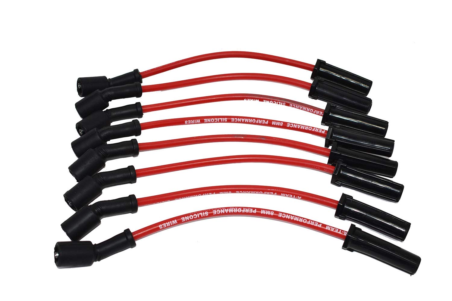 A-Team Performance - Silicone Spark Plug Wires Set - Compatible With Gmc Chevy Truck Suv 1999-2014 11'' Vortec Ls Ls1 Ls2 Ls3 Ls