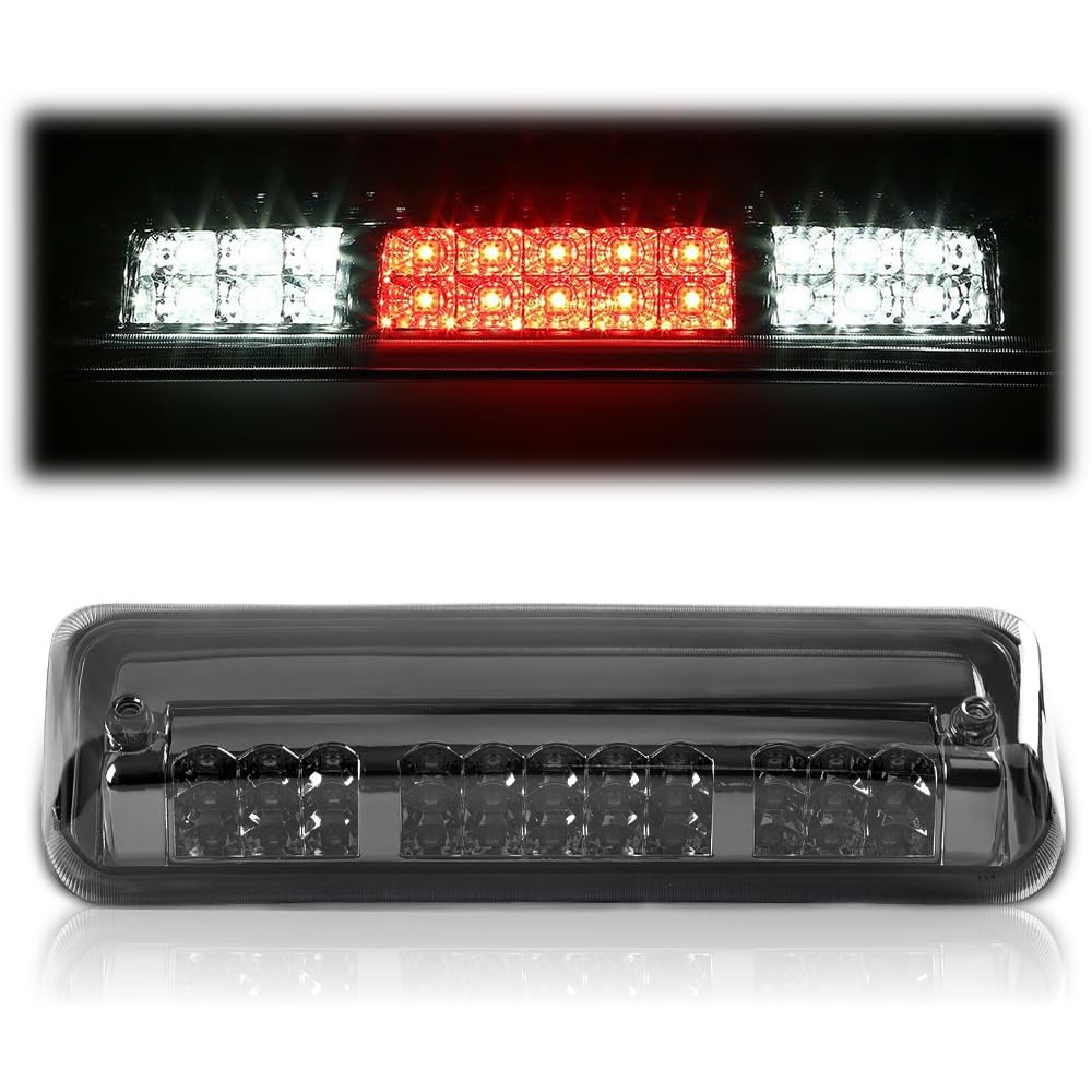 Cheda Third 3D Brake Lights Assembly Compatible With 2004-2008 Ford F150/Explorer Led Bar Tail Cargo Lamp 4L3Z13A613Aa(Smoky Len