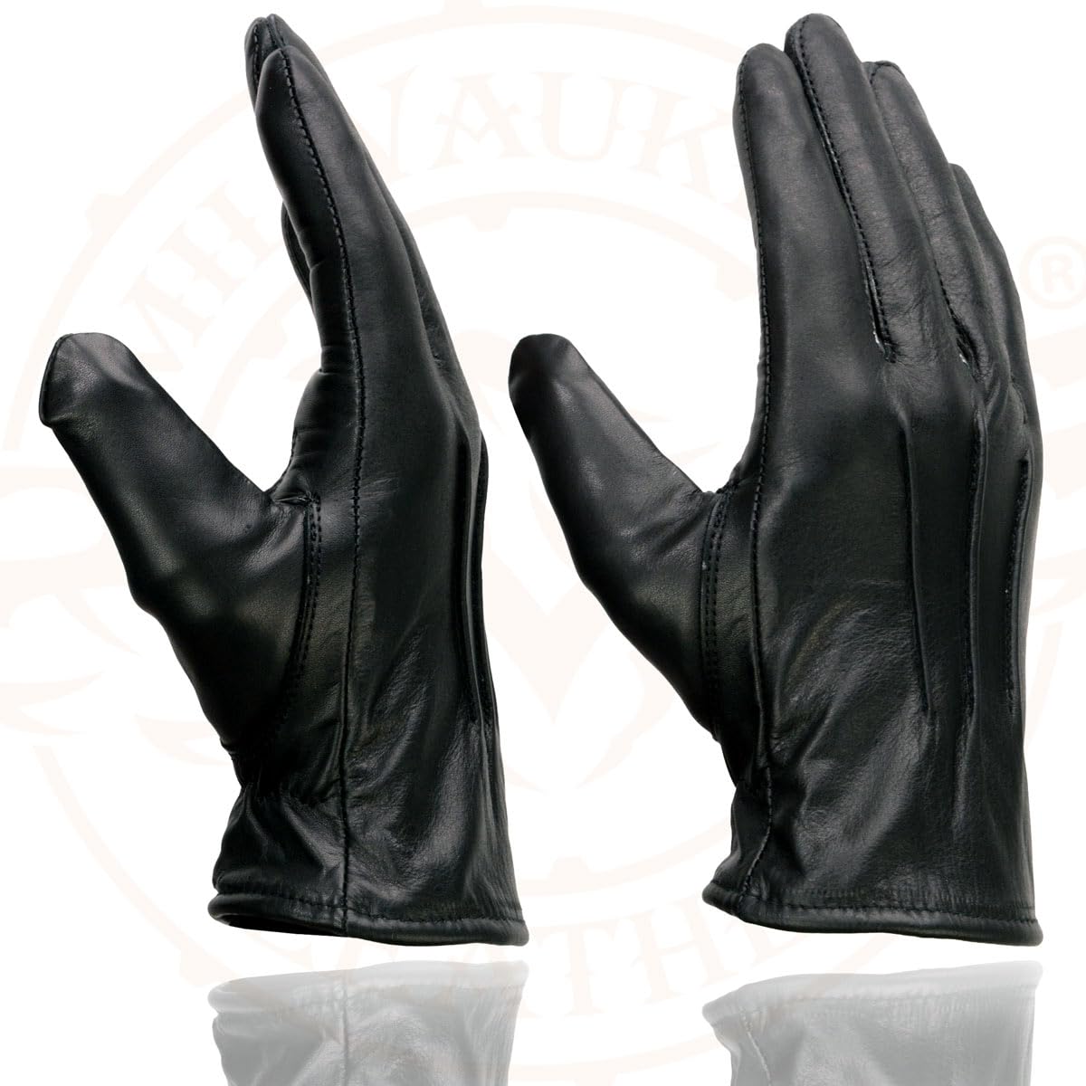 Milwaukee Leather SH234 Men's Black Thermal Lined Leather Motorcycle Hand Gloves W/Sinch Wrist Closure - 3X-Large