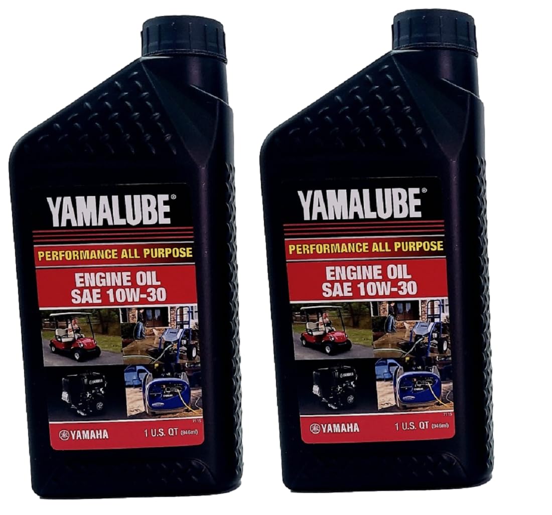 Yamaha Original OEM Yamalube LUB-10W30-GG-12 Golf Car and Generator Mineral Base Oil Yamalube OEM - 2 Quarts