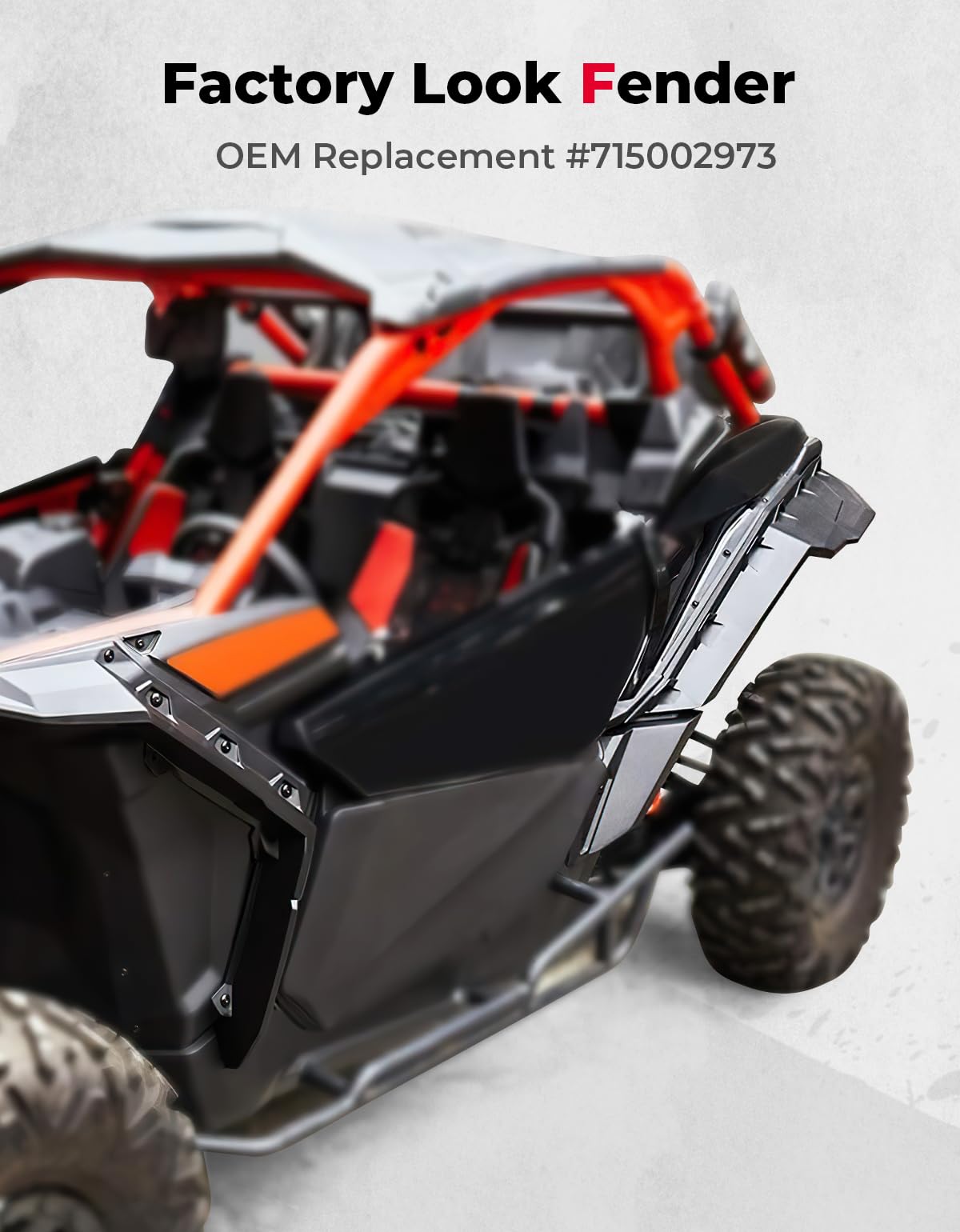 Kemimoto X3 Fender Flares Extended Compatible With Can-Am Maverick X3 & Max Rs Turbo R Rr 2017-2025 Front And Rear Side Fenders