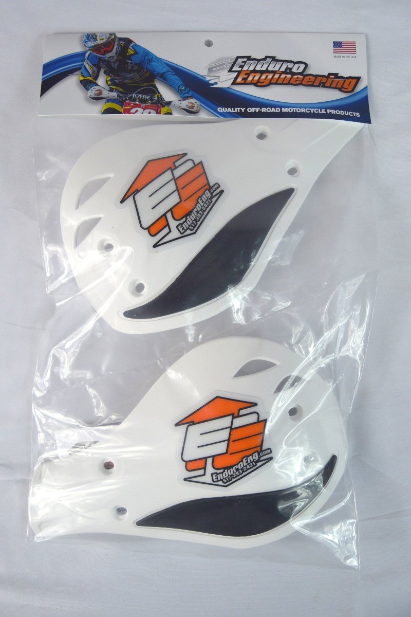 New Enduro Engineering White And Black Handguards 51-120