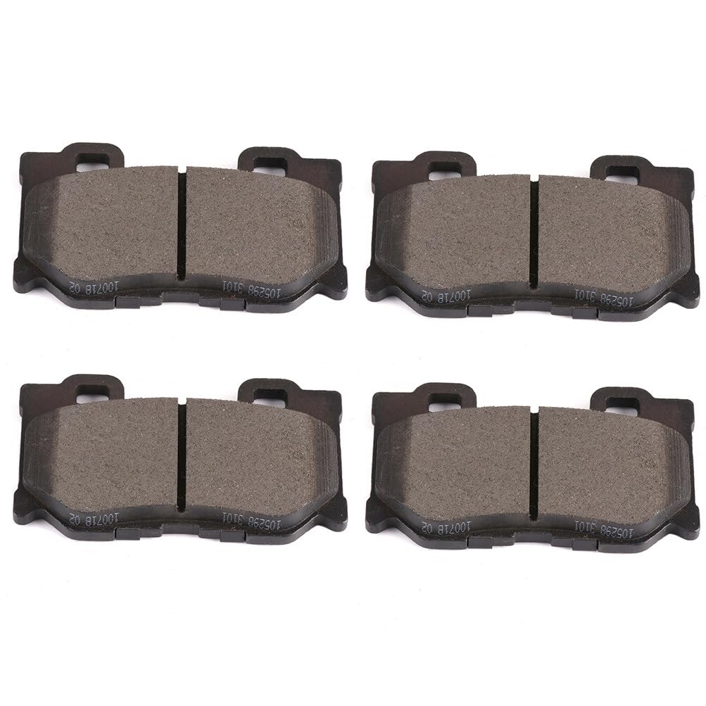 Cciyu D1347 Rear Semi-Metallic Disc Brake Pads Kit For Nissan 350Z 2009,For Nissan 370Z 2009-2018 4Pcs