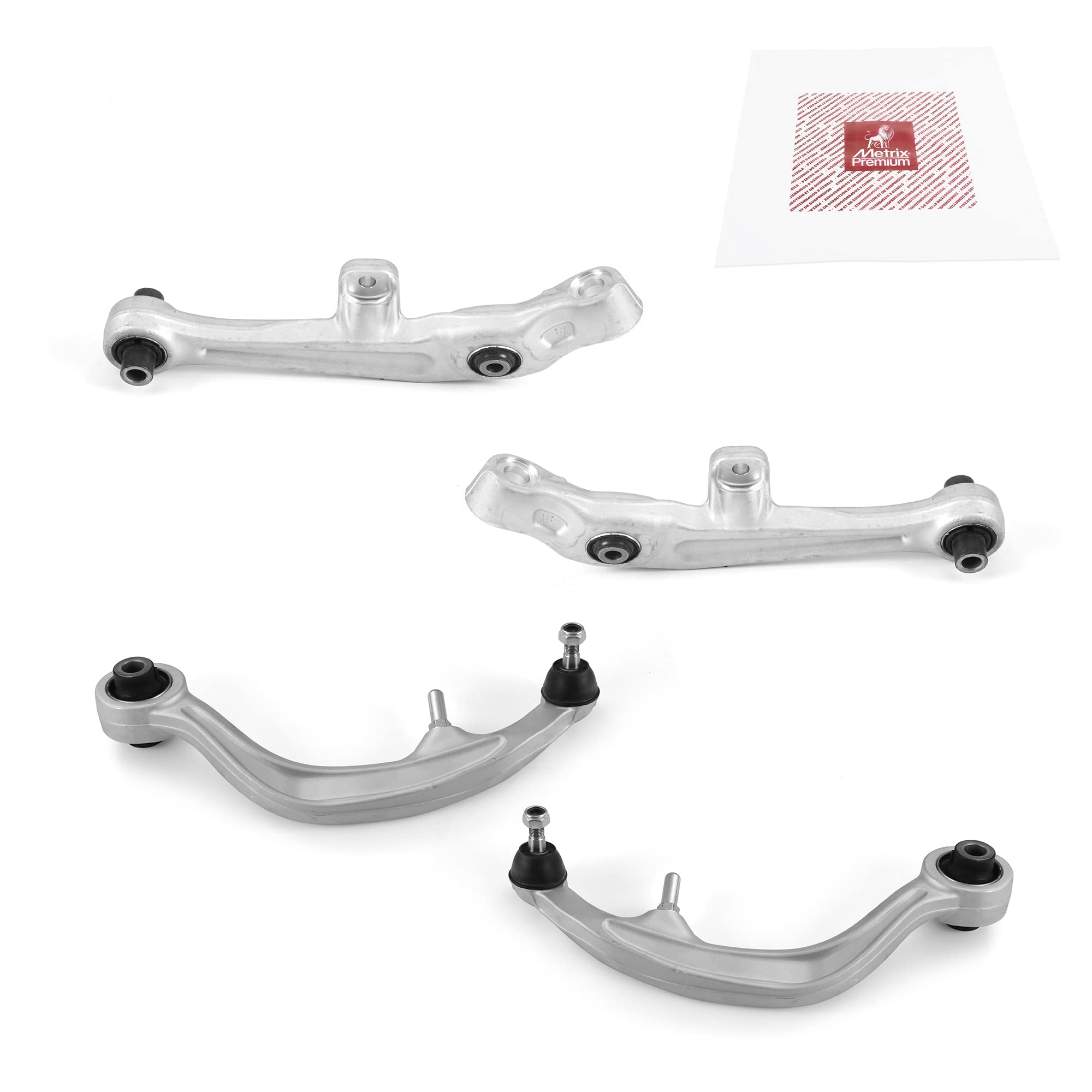 Metrix Premium Chassis Parts - 4 Pc Lower Forward & Rearward Control Arm Kit Fits 04 Infiniti G35 Rwd, 03 G35, 03-04 Nissan 350Z