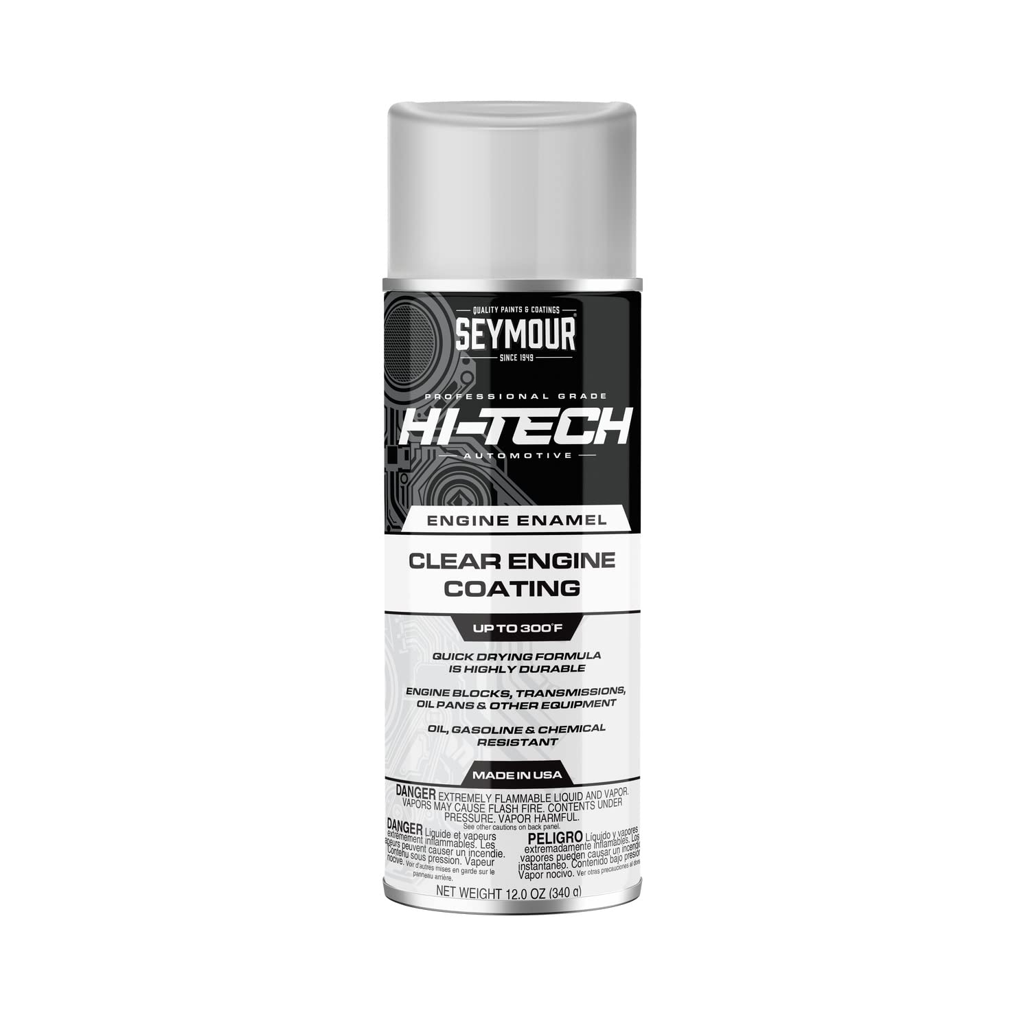 Seymour En-70 Hi-Tech Engine Spray Paint, Gloss Clear, 12.00 Ounce (Pack Of 1)