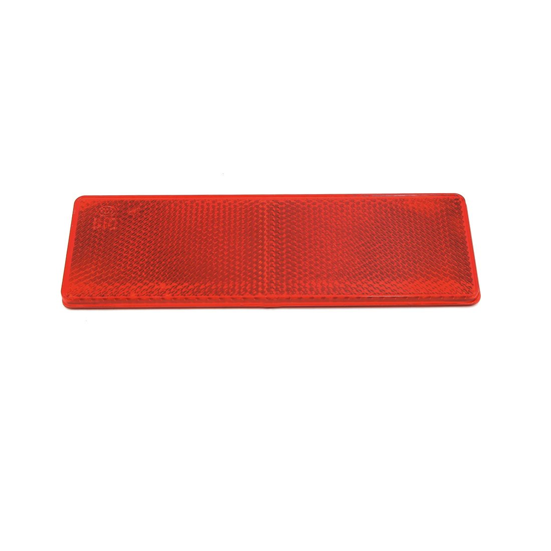 Uxcell Automotive Car Red Rectangle Stick-On Safety Reflector Plate W/O Holes 10Pcs