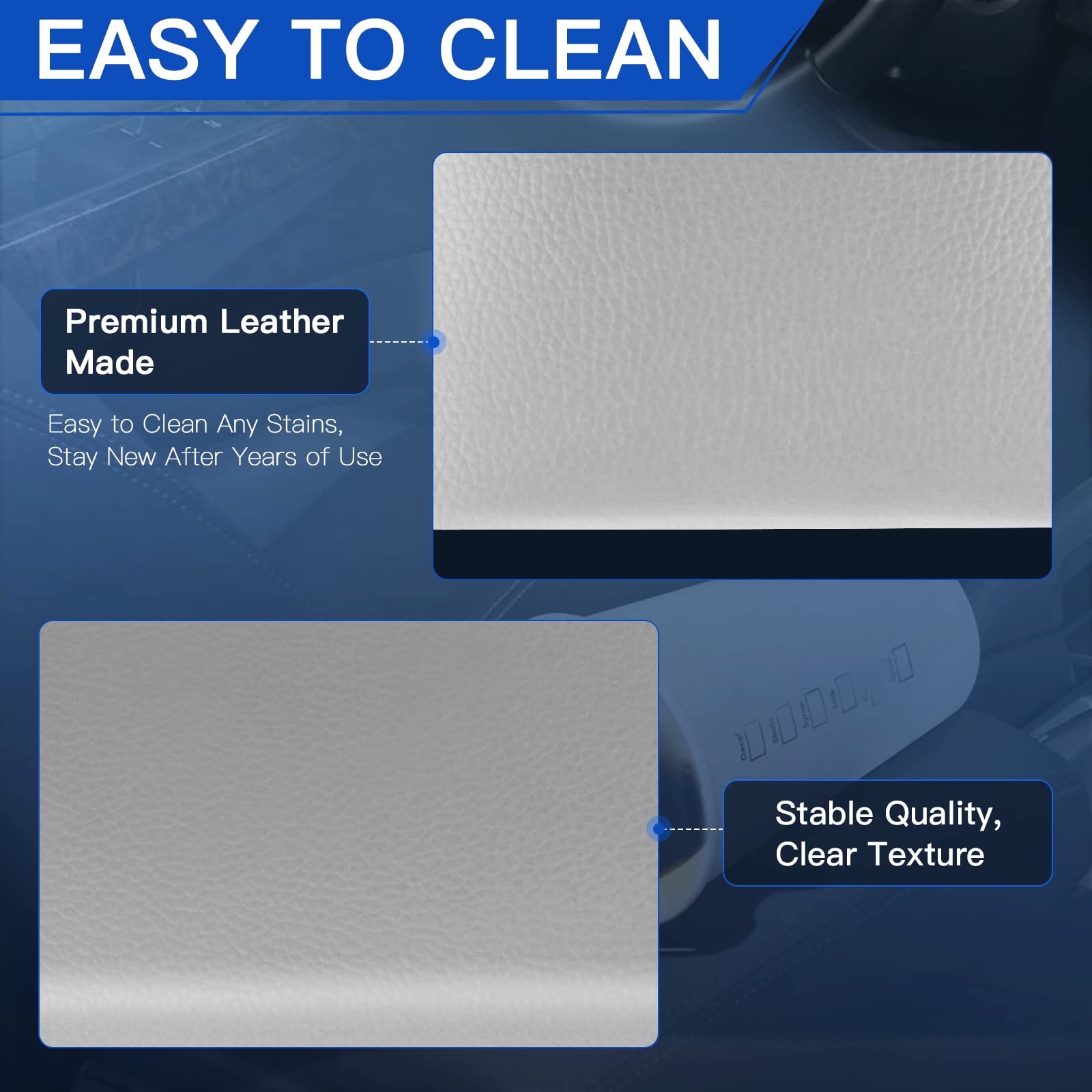 LUJUNTEC Center Console Armrest Latch Lid with Skin Cover fits 1999-2001 For Volkswagen For Beetle;1999-2005 For Volkswagen For