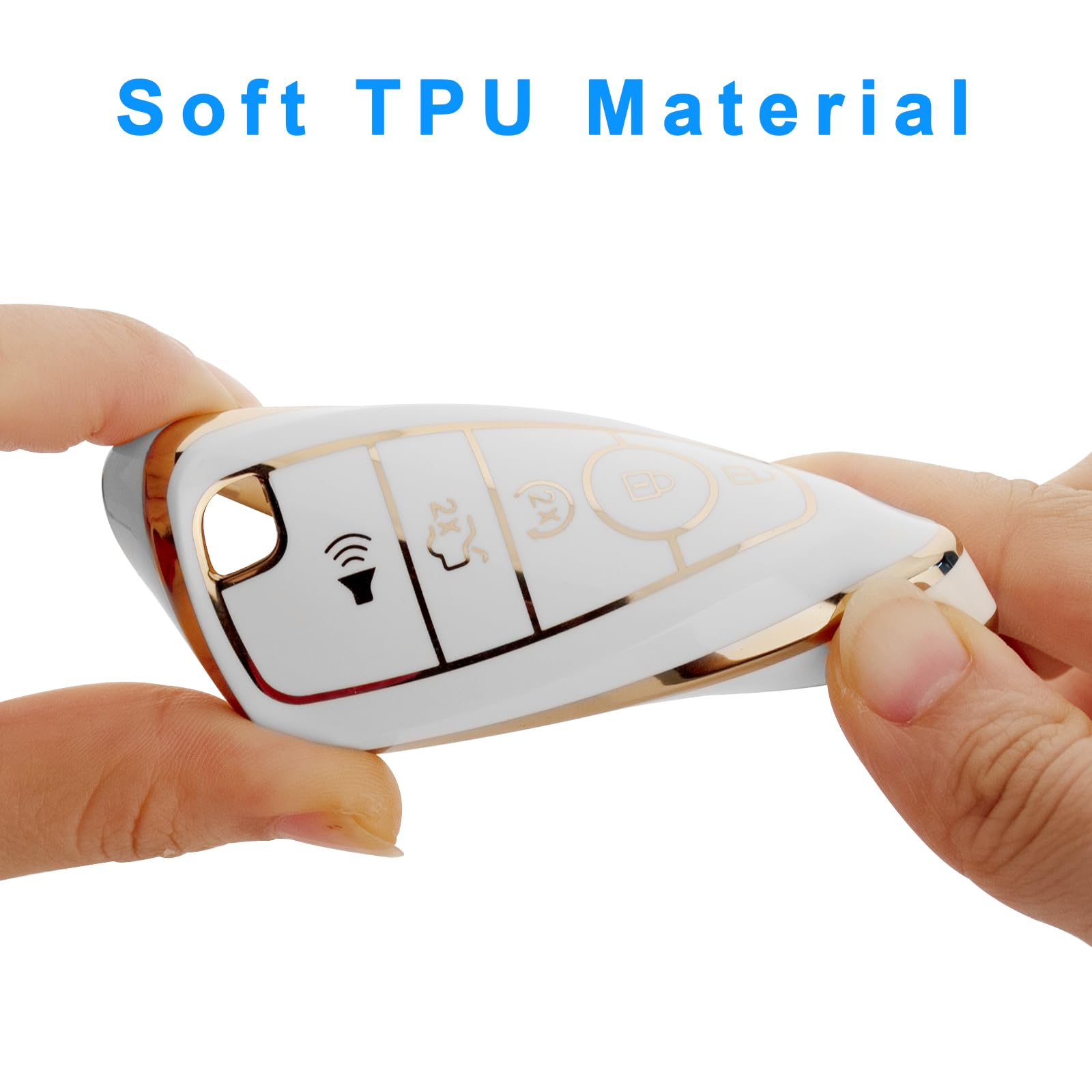 Xiyang Trade For For Ford Key Fob Cover With Keychain,Key Case Shell Protector Holder For Ford Explorer Fusion Escape Edge Exped