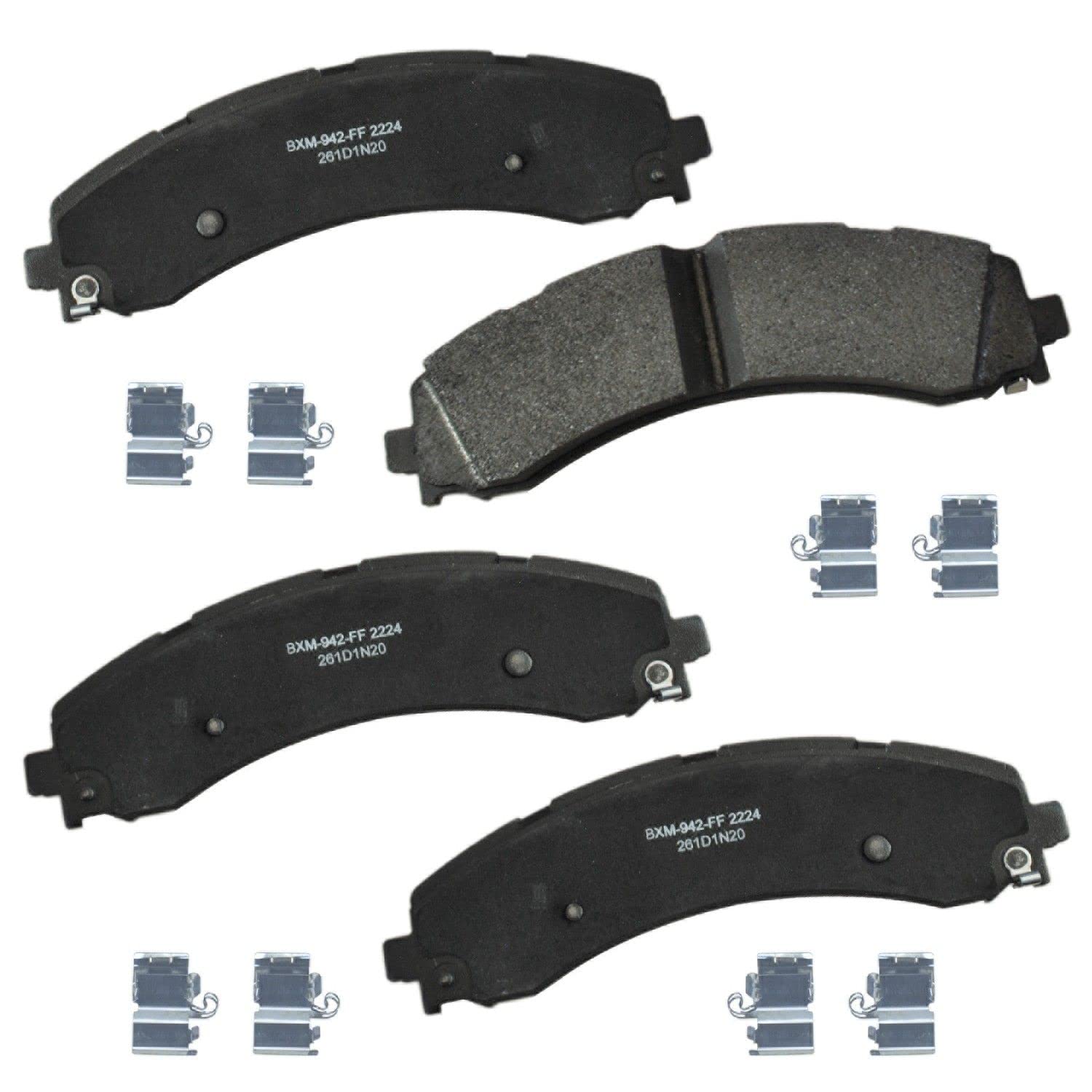 Bendix Premium Sbm2224 Semi-Metallic Rear Brake Pads For Ram 3500 2023-2019, 4000 2020-2019