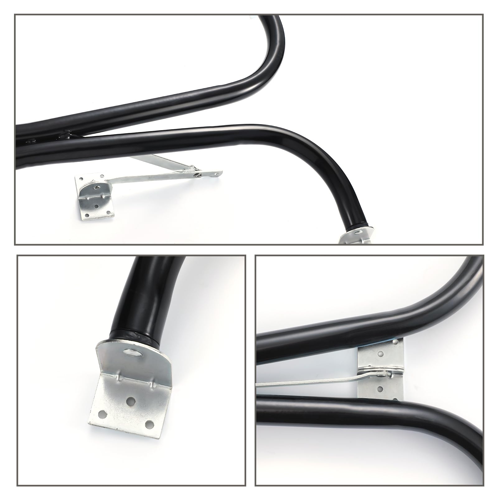 RattanView 1 Pcs Rv Folding Table Leg 27.5 Black Foldable Table Legs for RV's and Cargo Trailers