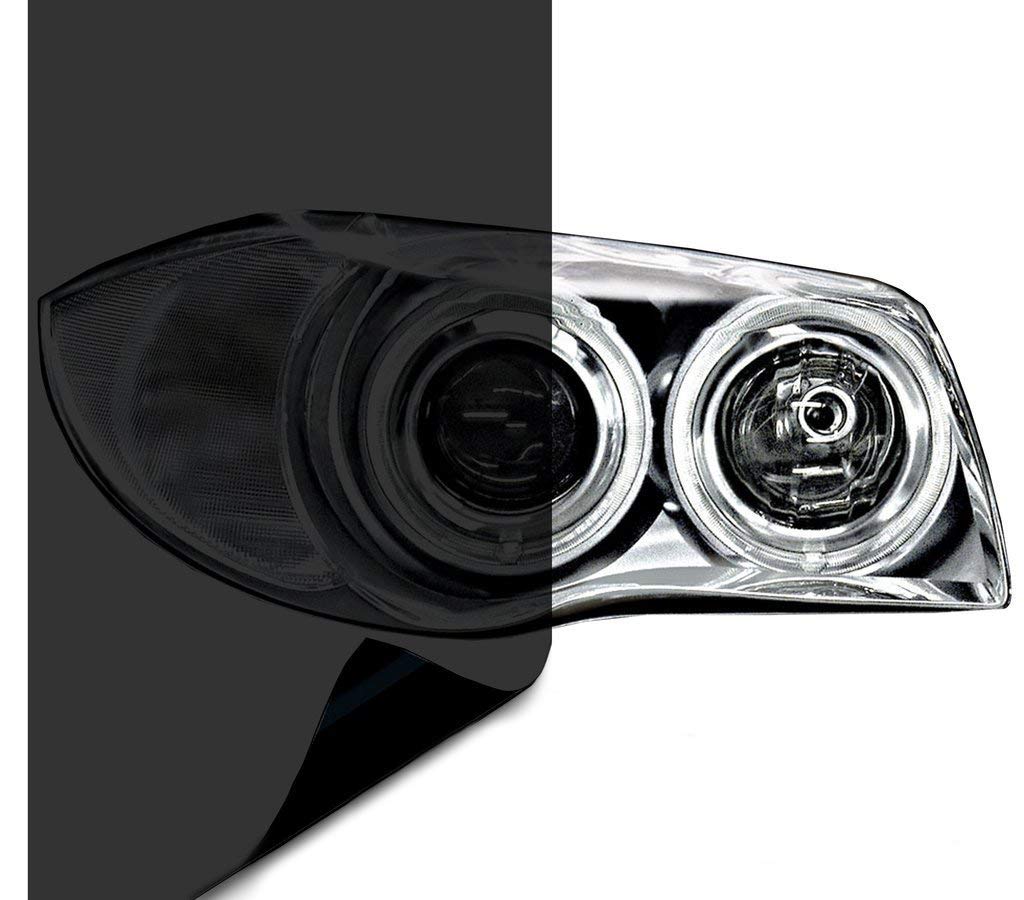 Vvivid Air-Tint Dark Black Headlight Taillight Tint Air-Release Vinyl Wrap Film Roll (60 Inch X 300 Inch (Extra-Large Roll))
