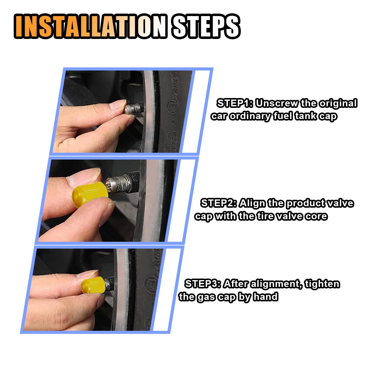 20PCS Tire Valve Stem Caps, Tire Valve Dust Caps Air Caps Cover with O Rubber Seal, Corrosion Resistant Auto Accessories Univers