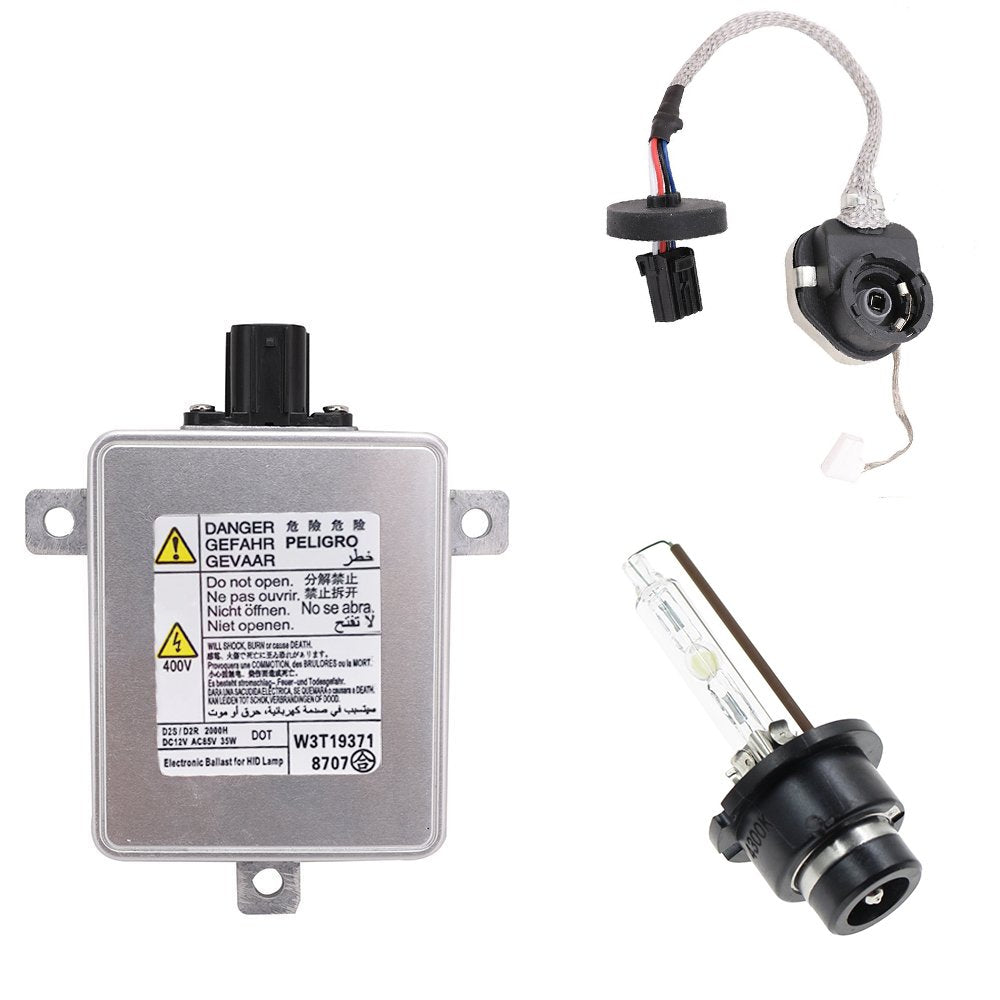 W3T19371 Xenon Headlight Ballast with Igniter and D2S Bulb for 2006-2014 Acura 2004-2014 Honda 2007-2014 Mazda 2007-2012 Mitsubi