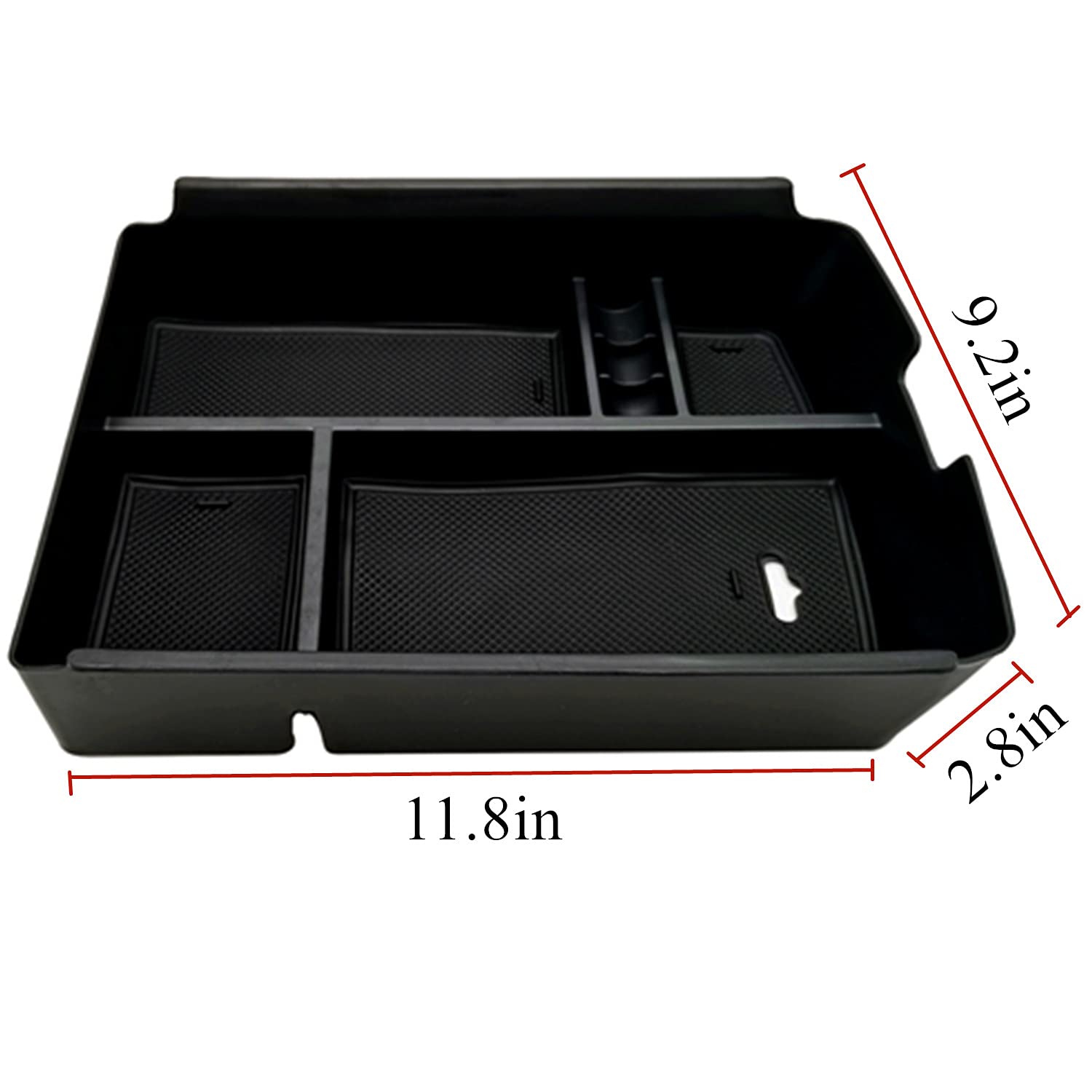 Evtime Center Console Organizer Fit For Vw Atlas And Cross Sport 2018 2019 2020 2021 2022 2023 Interior Storage Box Accessories