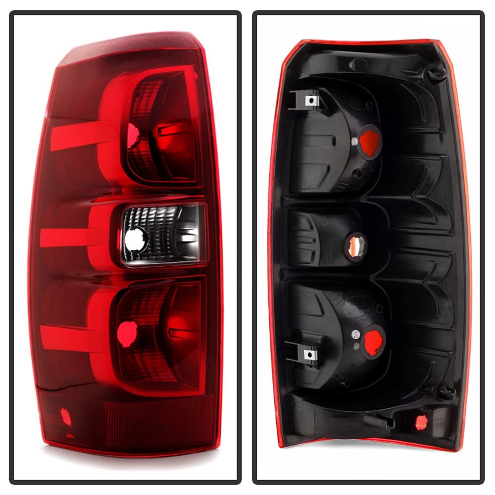 Acanii - For 2007-2013 Chevy Avalanche Tail Lights Brake Lamps Replacement 07-13 Driver & Passenger Side
