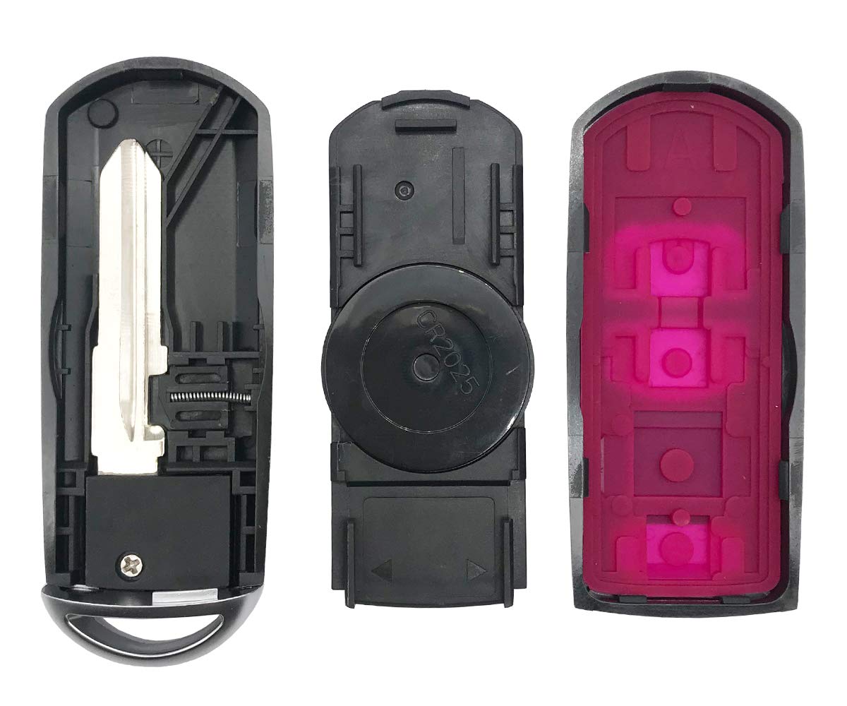 Horande 3 Buttons Replacement Key Fob Cover Case Fit For Mazda 3 Cx3 Cx5 Cx7 Cx9 6 Speed 3 Keyless Entry Key Fob Shell